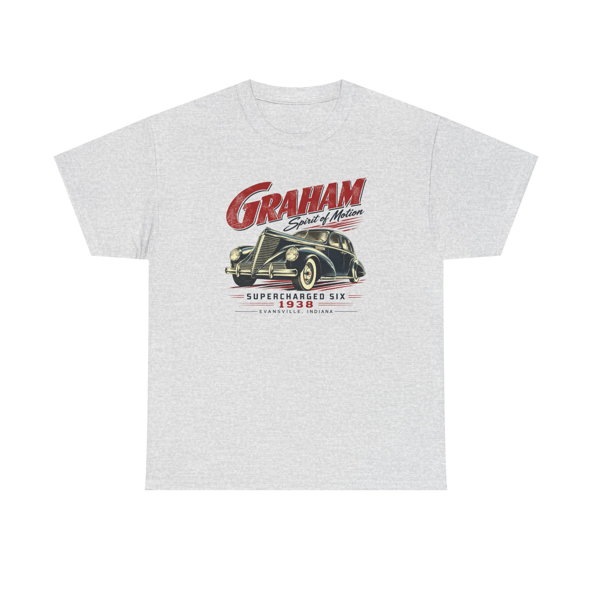 1938 Graham Supercharged Six – Evansville Indiana Gildan 5000 T-Shirt
