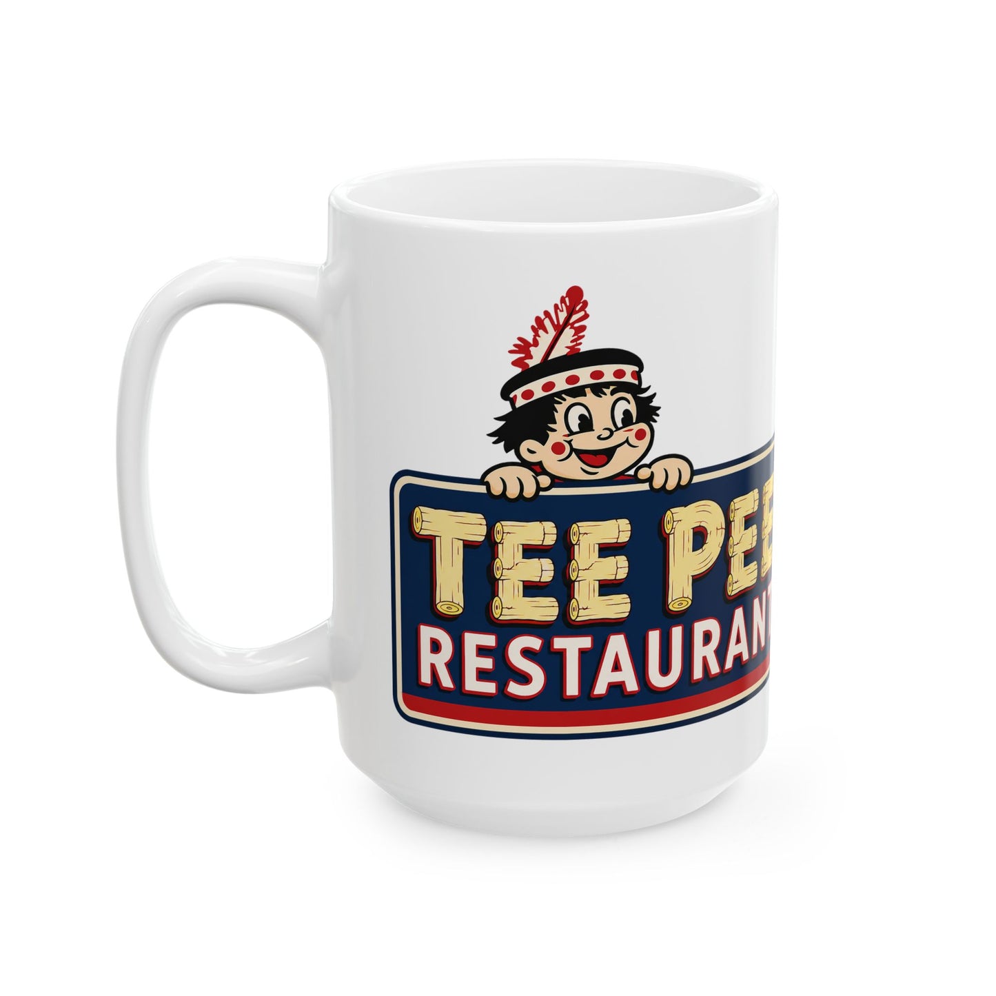 Tee Pee Restaurant Indianapolis Coffee Mug – Vintage Indy Drive-In & Car Culture Mug
