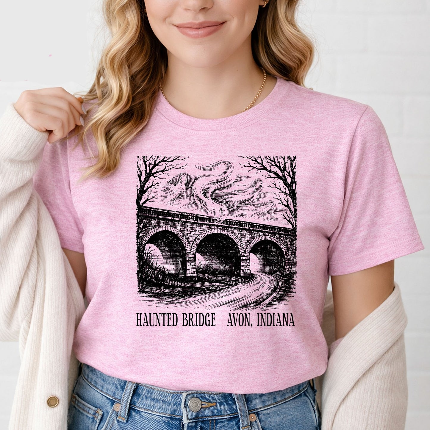 Haunted Bridge in Avon Indiana T-Shirt