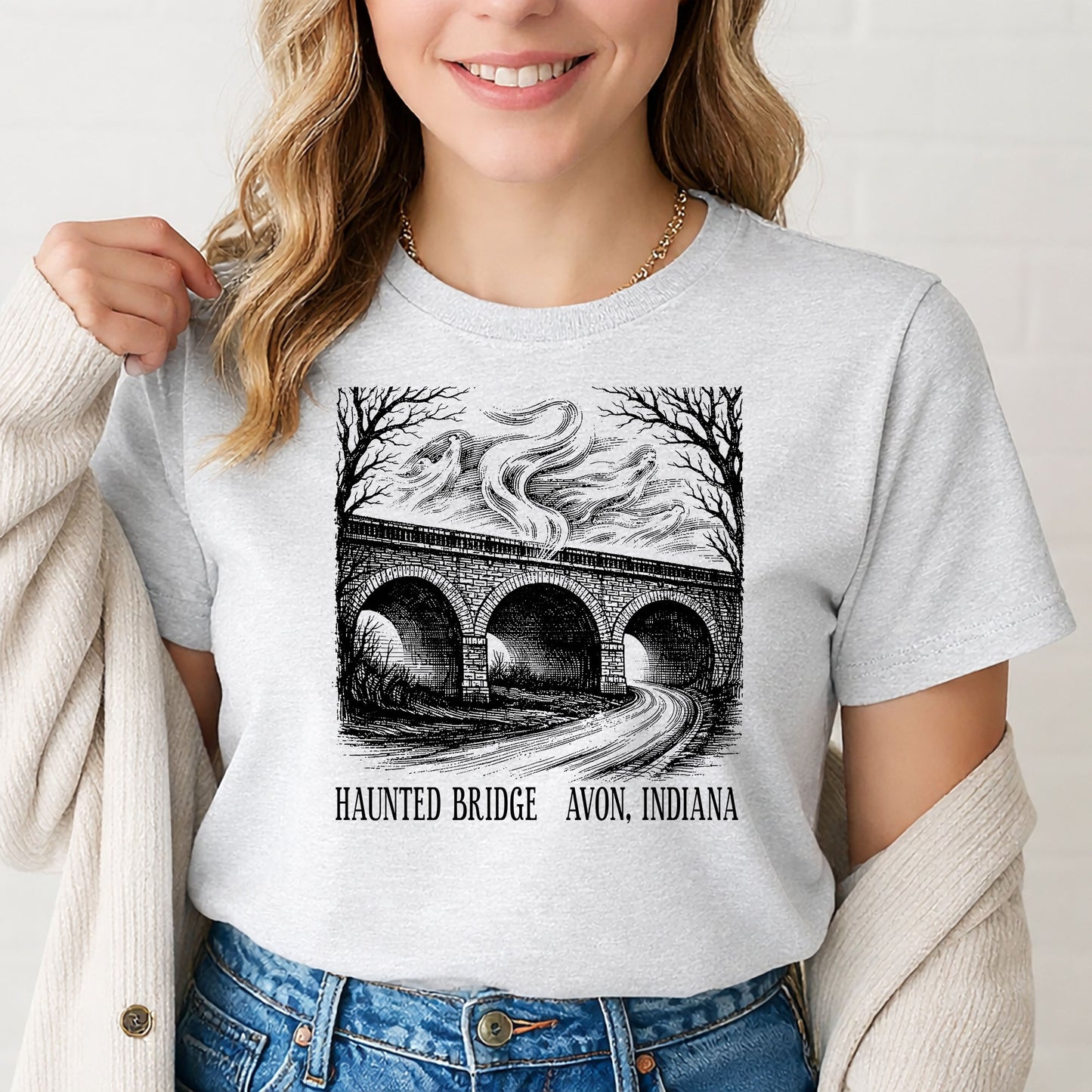 Haunted Bridge in Avon Indiana T-Shirt