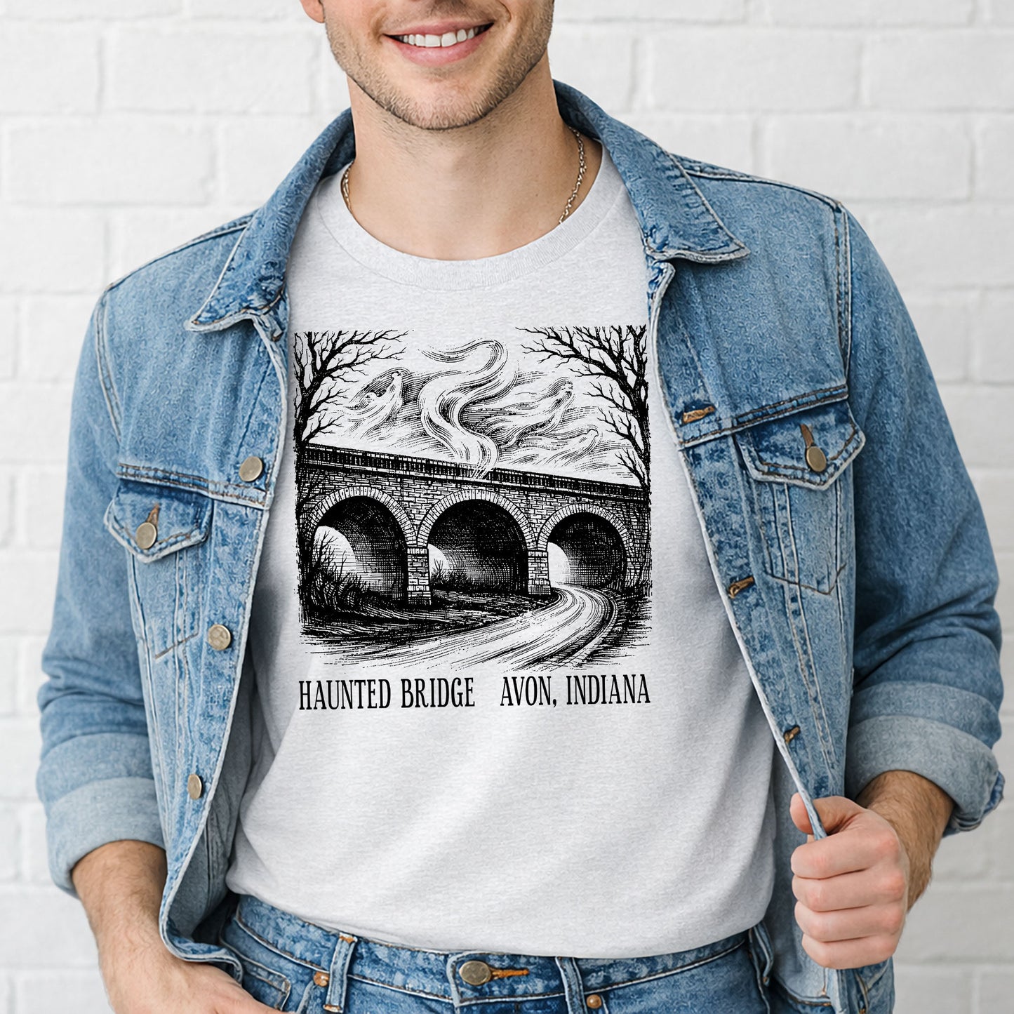 Haunted Bridge in Avon Indiana T-Shirt