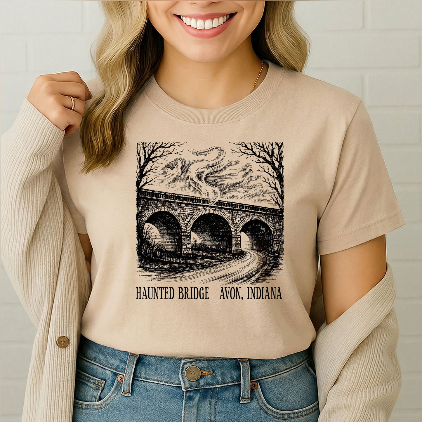 Haunted Bridge in Avon Indiana T-Shirt