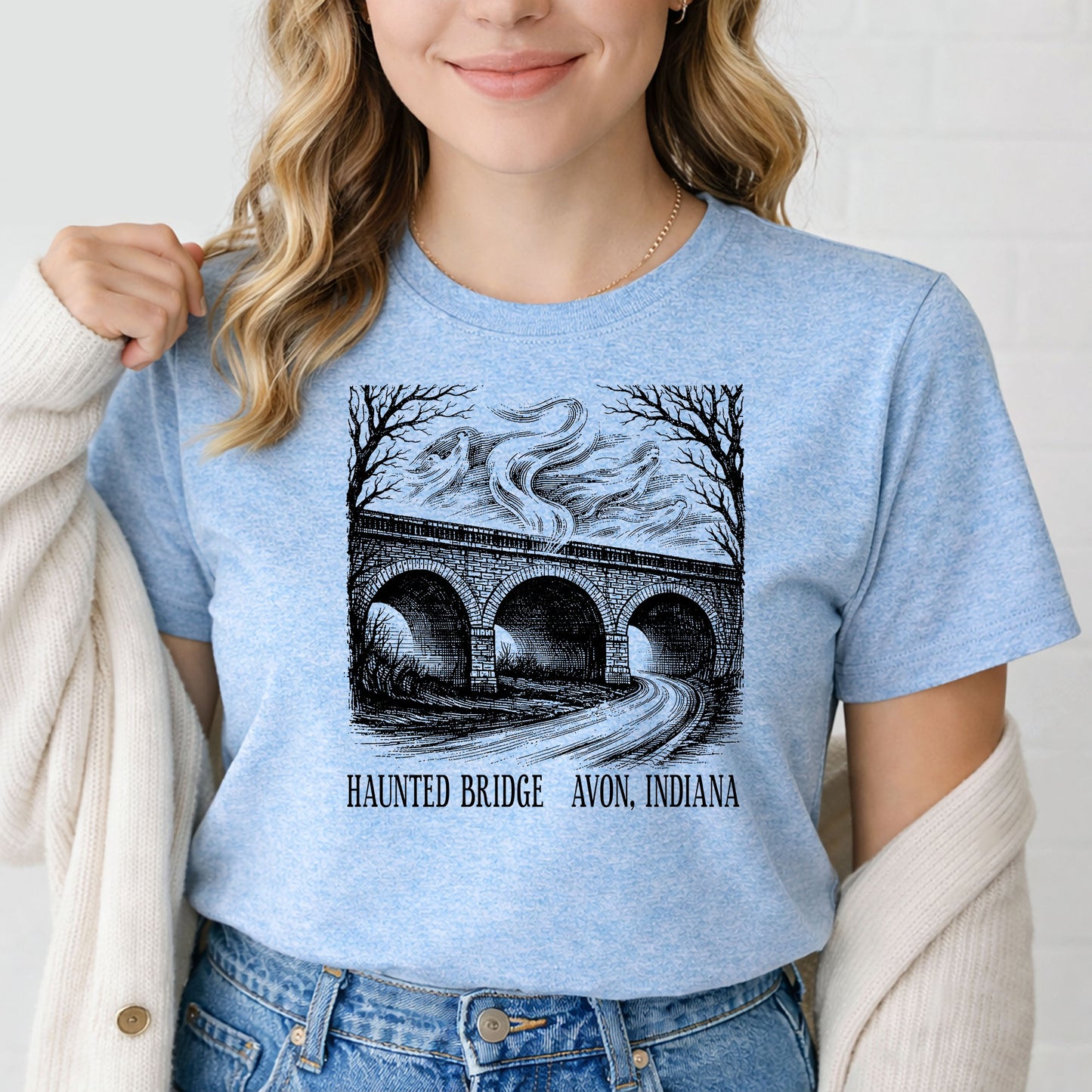 Haunted Bridge in Avon Indiana T-Shirt