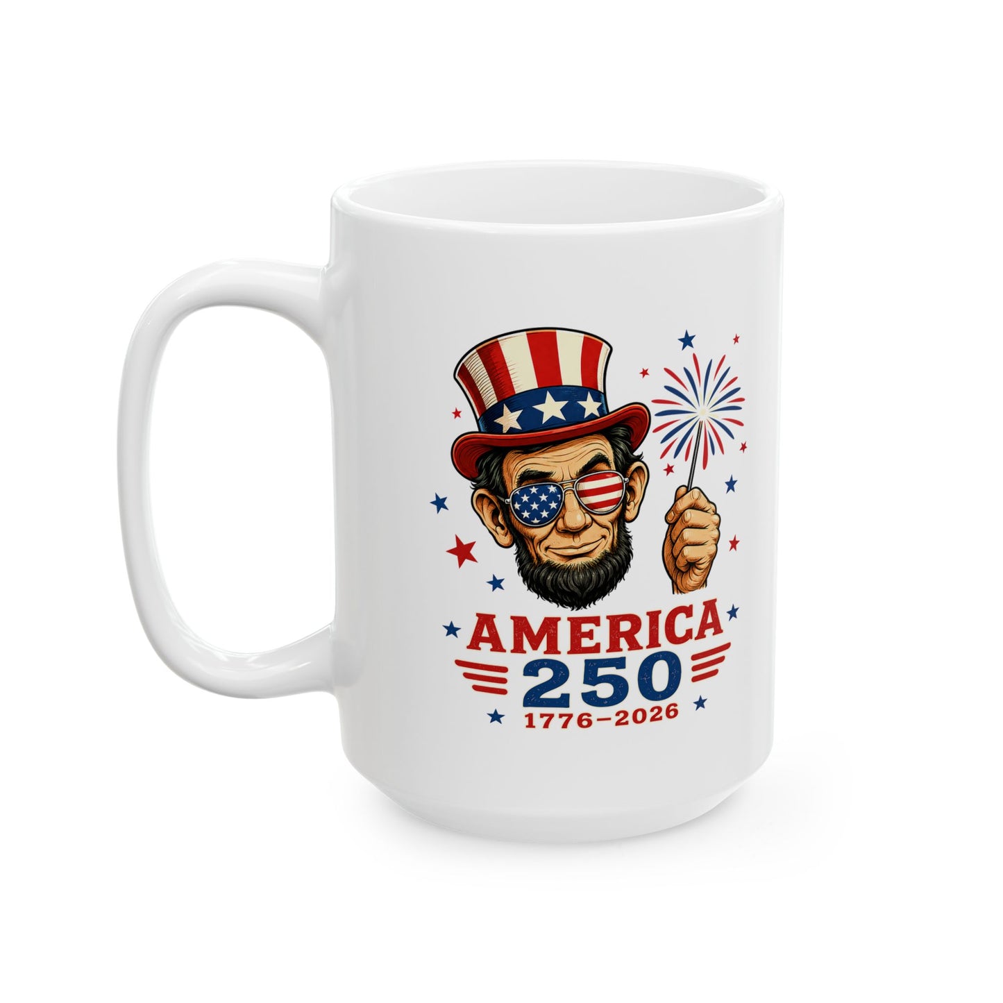 America 250 Lincoln Coffee Mug