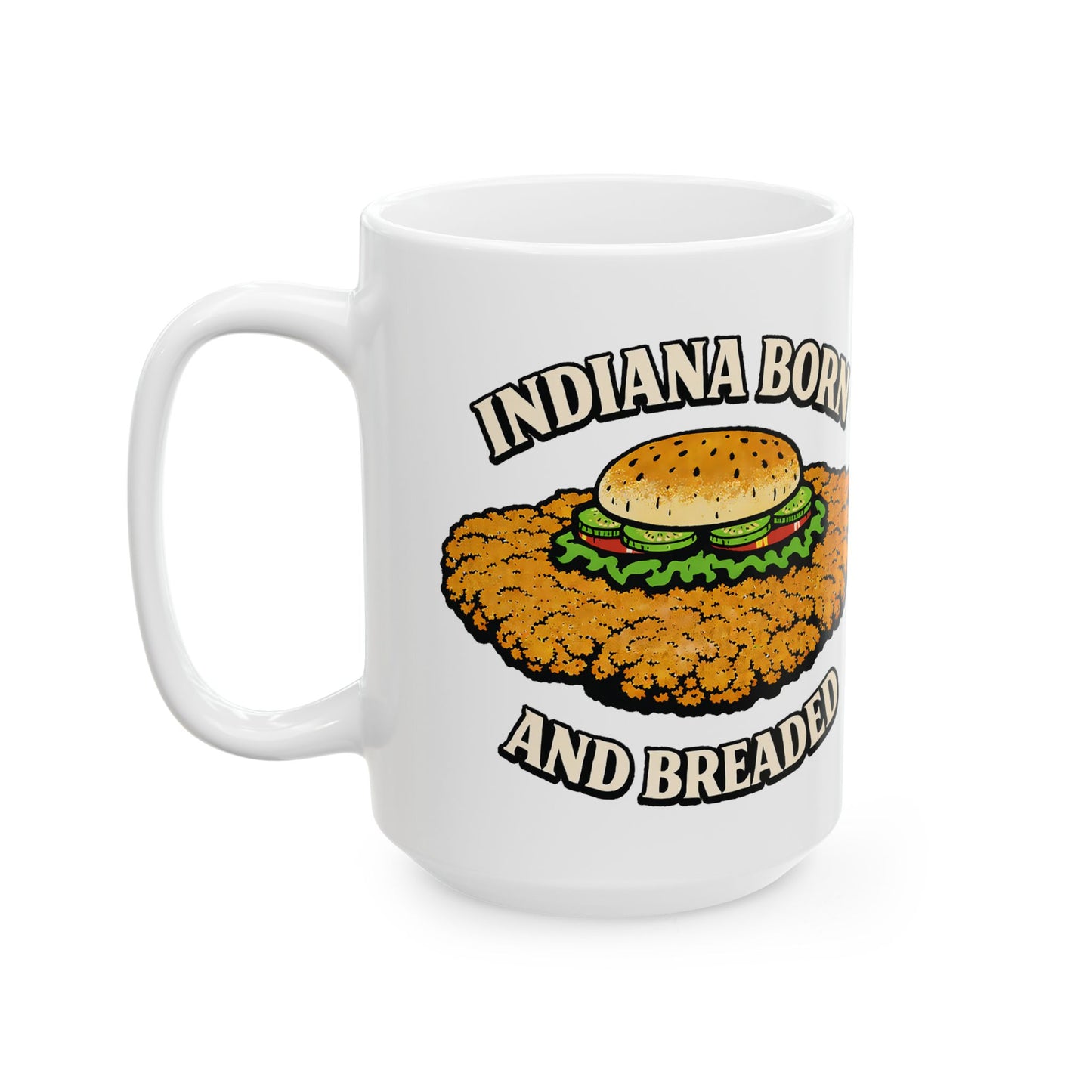 Indiana Born and Breaded Tenderloin Coffee Mug