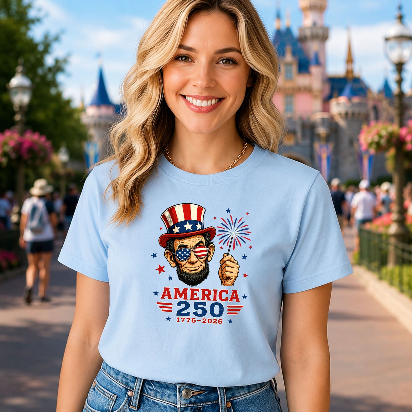 America 250 Lincoln T-Shirt