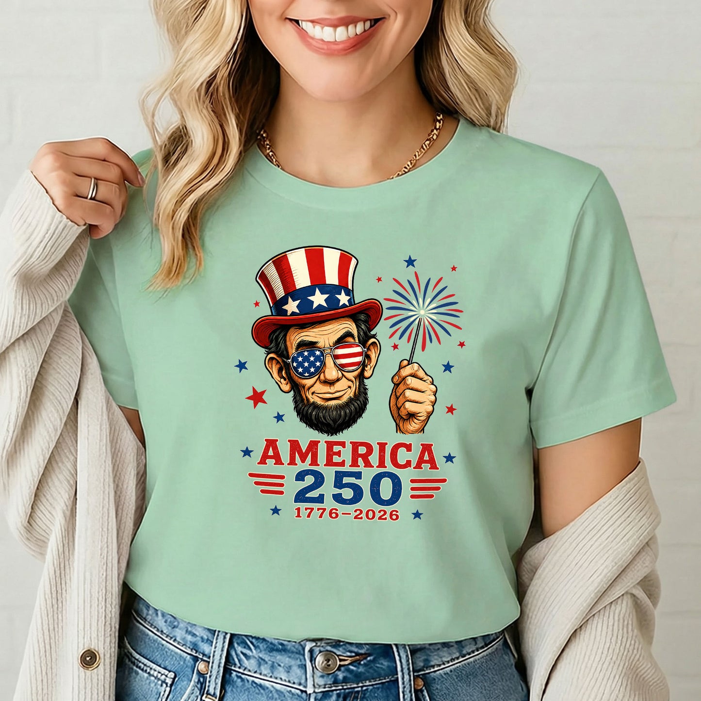 America 250 Lincoln T-Shirt