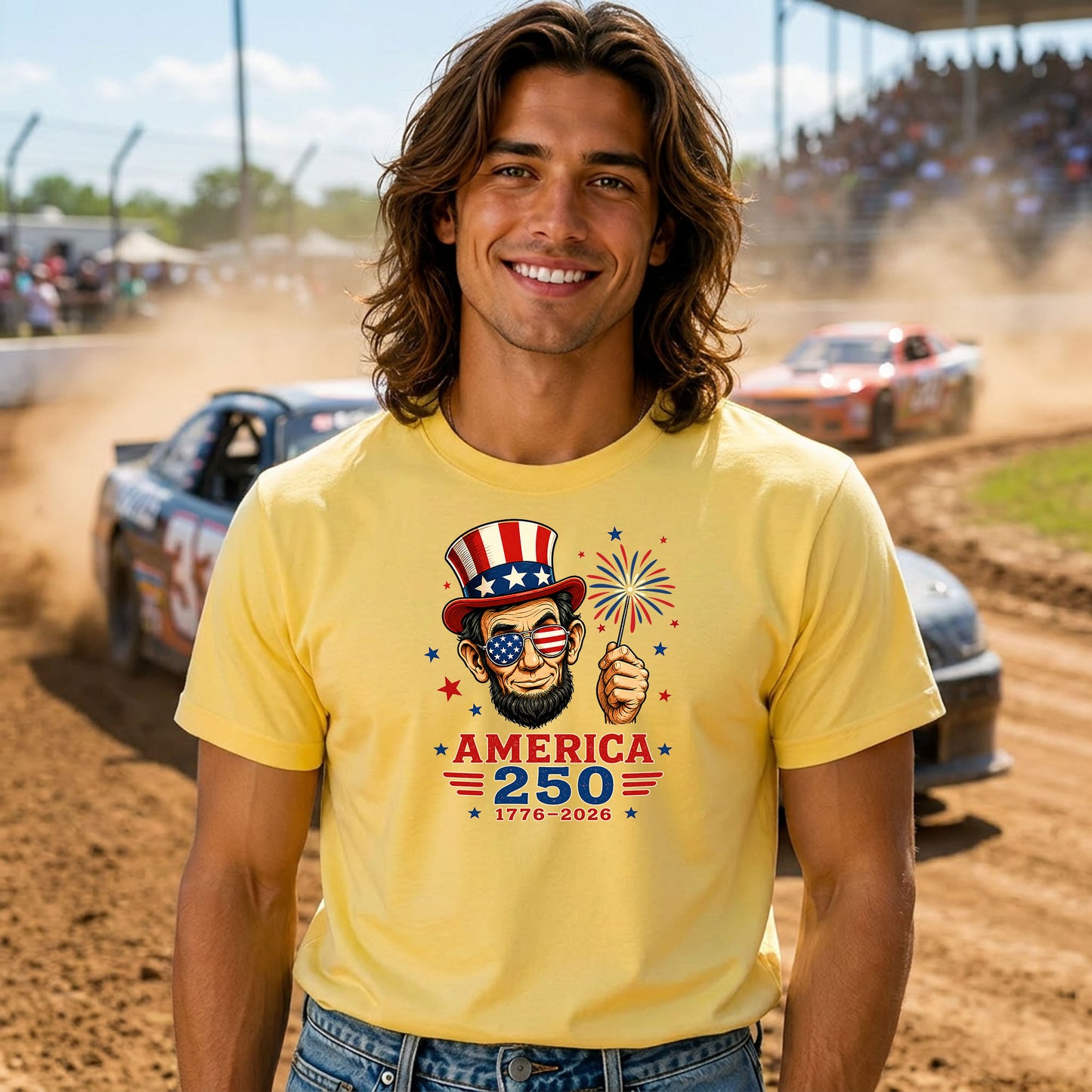 America 250 Lincoln T-Shirt