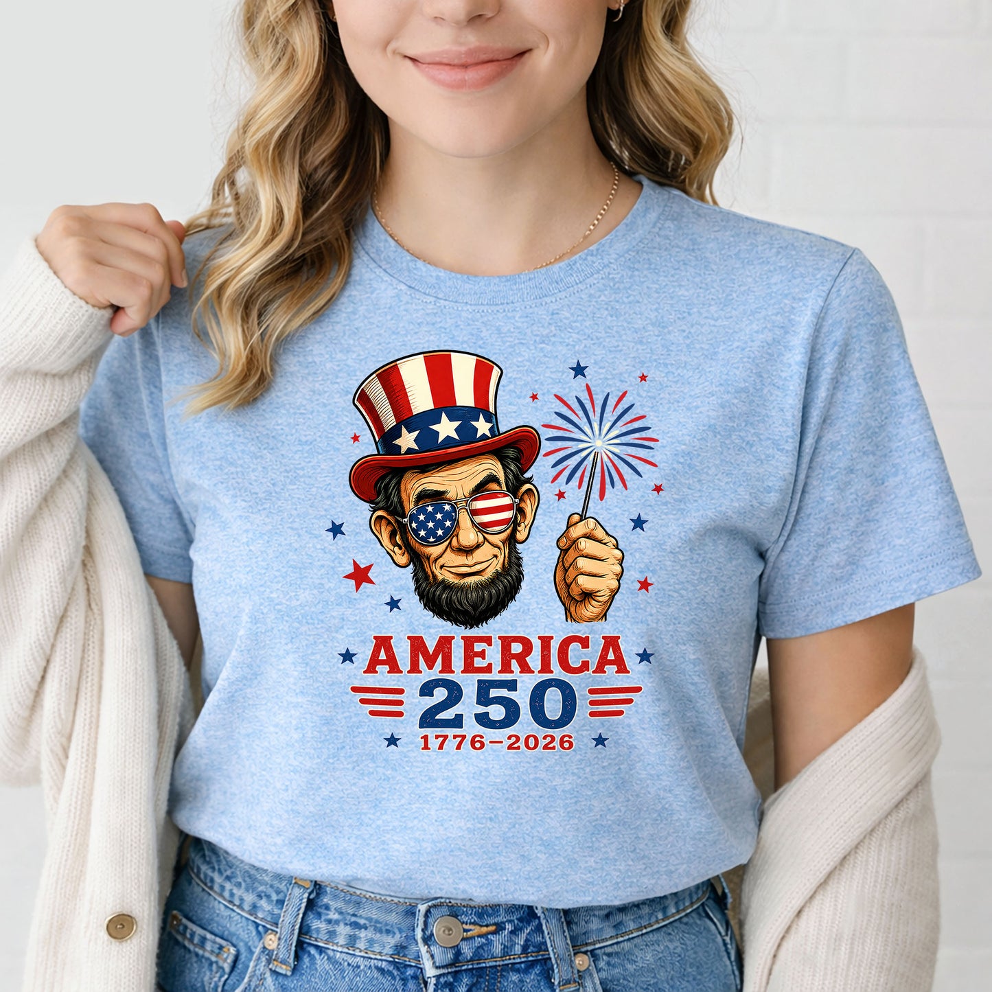 America 250 Lincoln T-Shirt