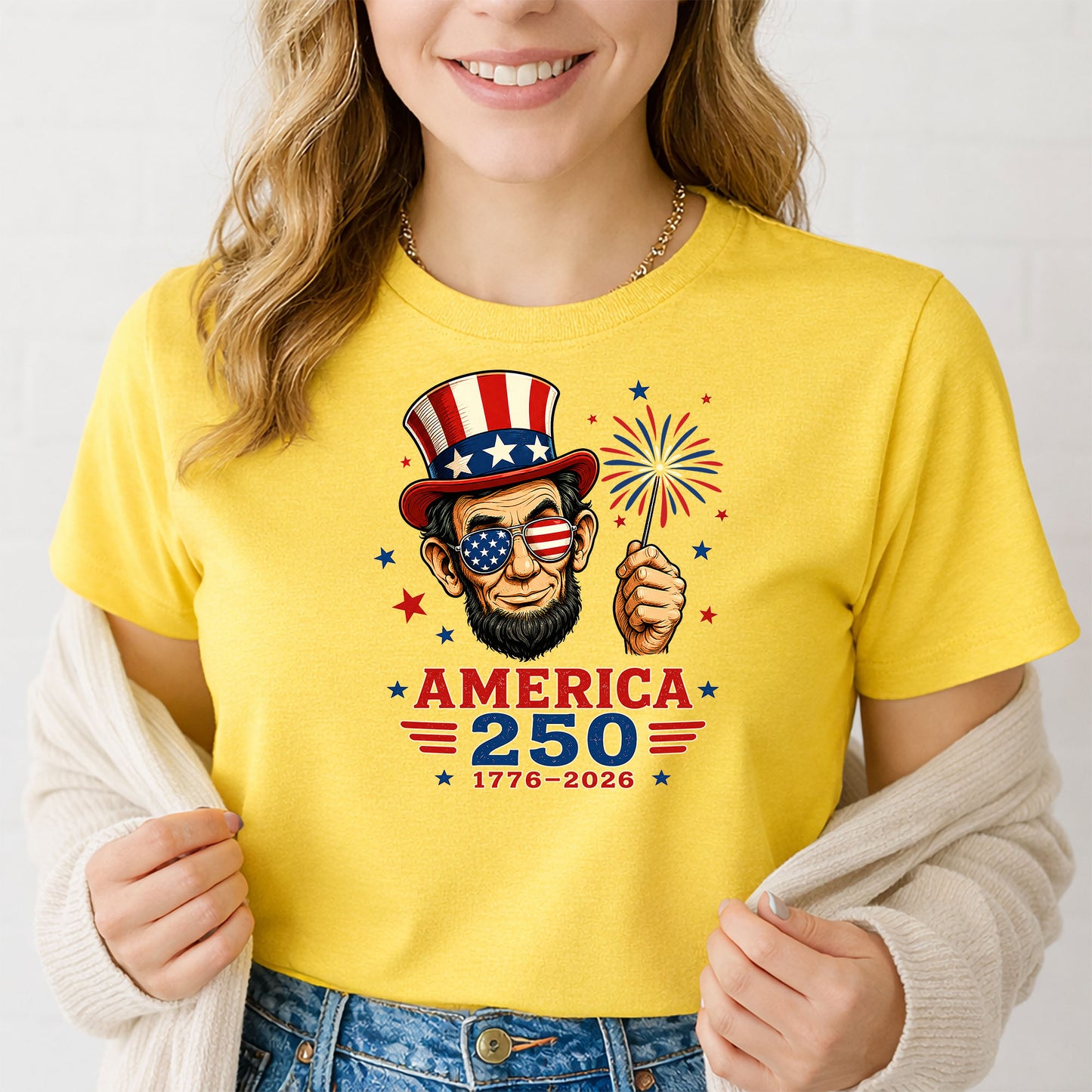America 250 Lincoln T-Shirt