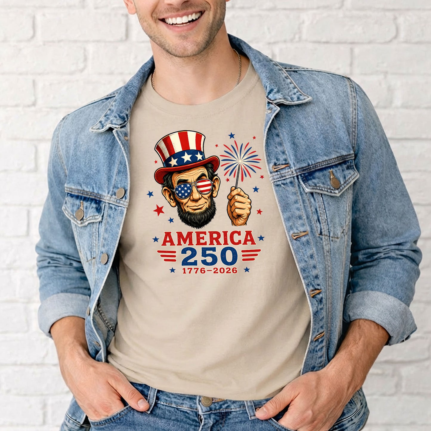 America 250 Lincoln T-Shirt