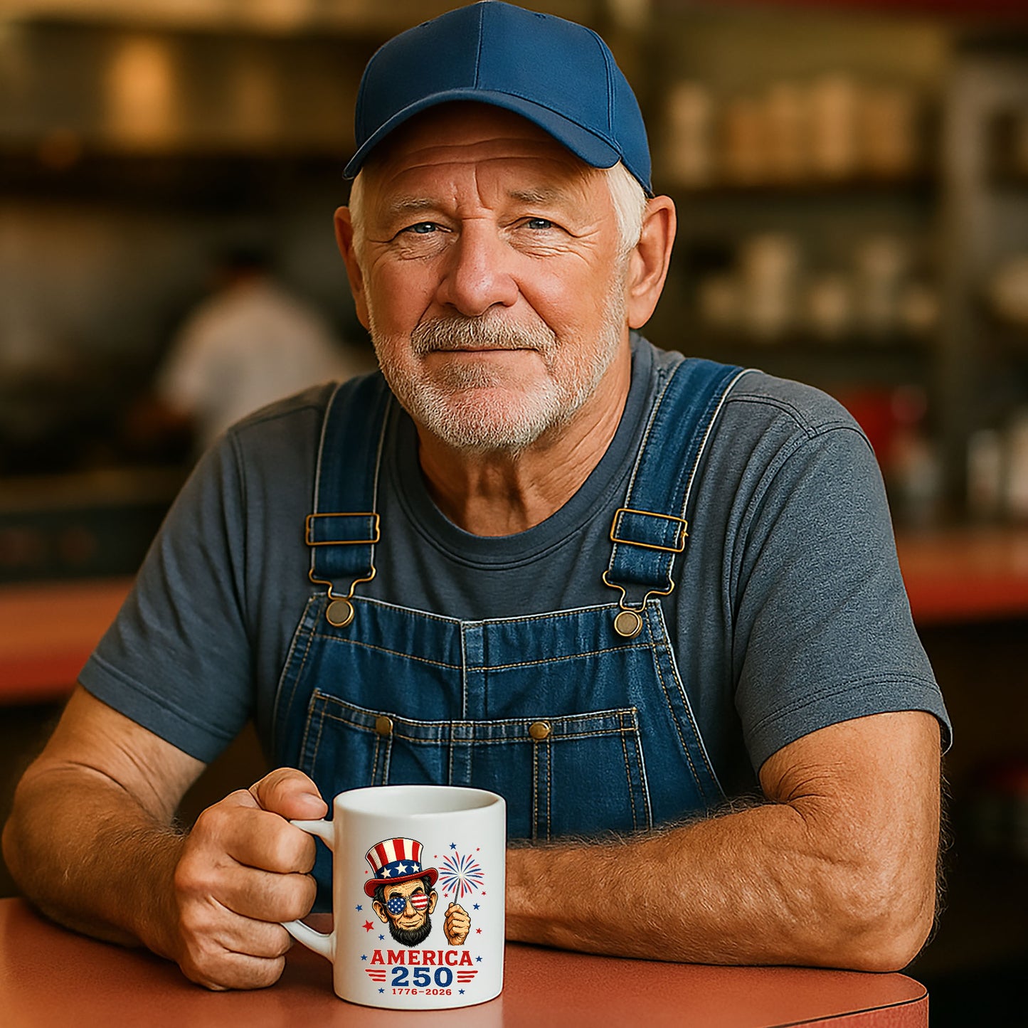 America 250 Lincoln Coffee Mug