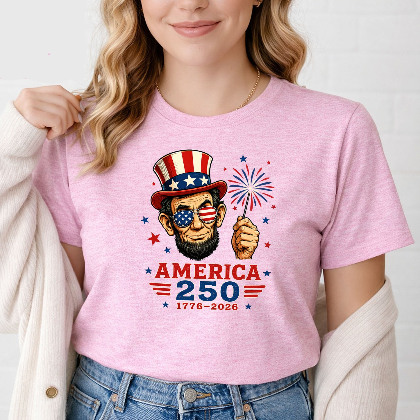 America 250 Lincoln T-Shirt