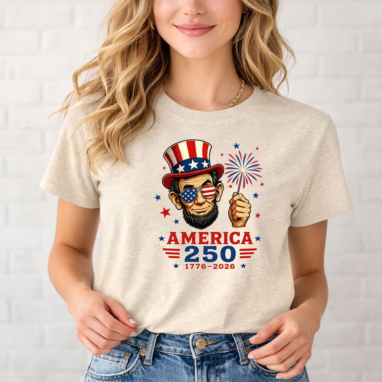 America 250 Lincoln T-Shirt