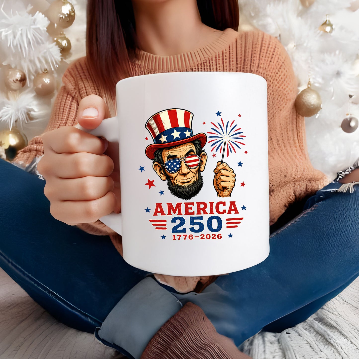 America 250 Lincoln Coffee Mug