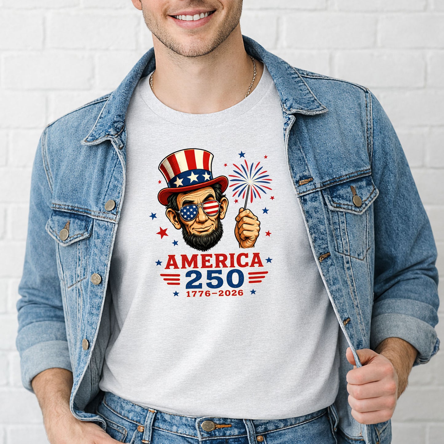 America 250 Lincoln T-Shirt