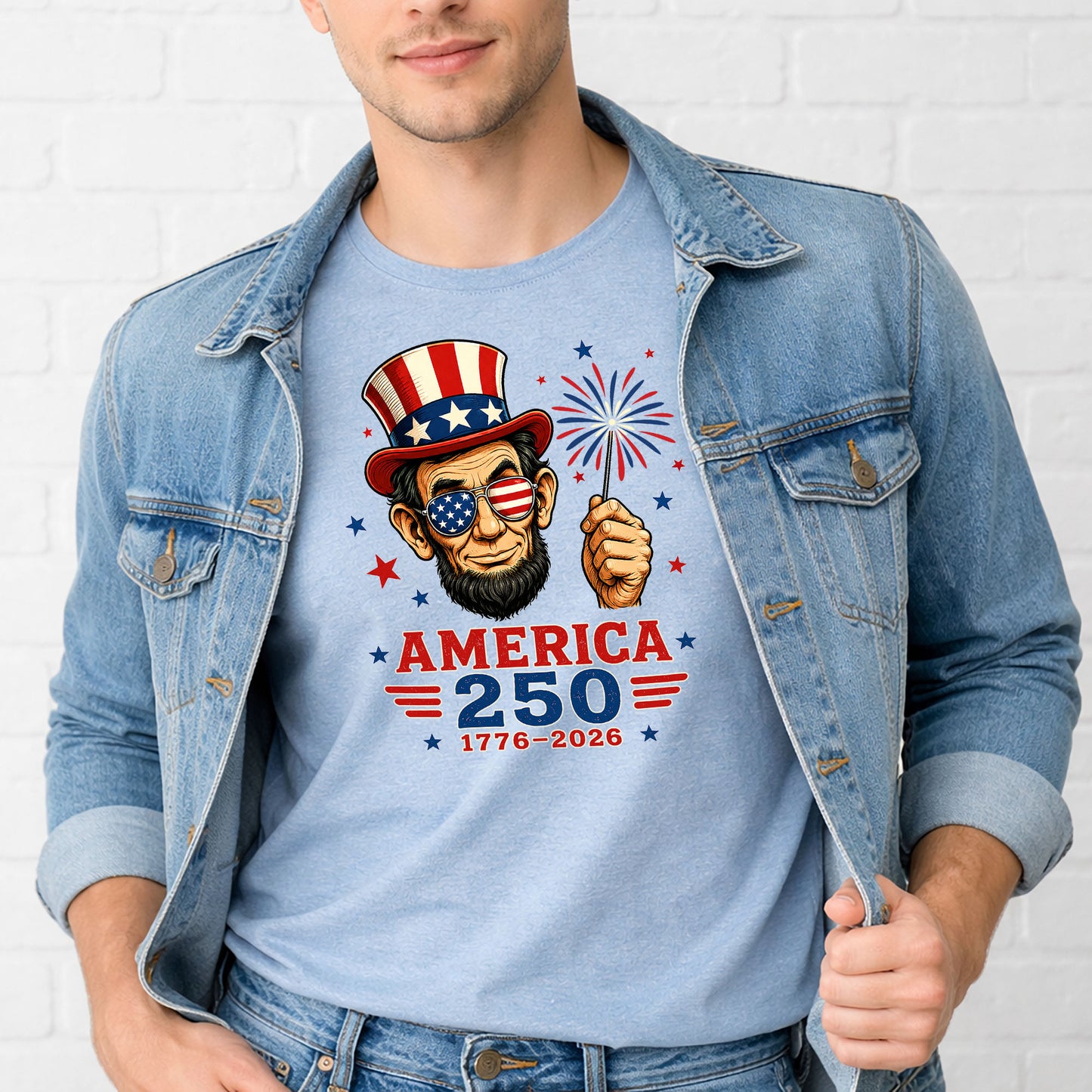 America 250 Lincoln T-Shirt