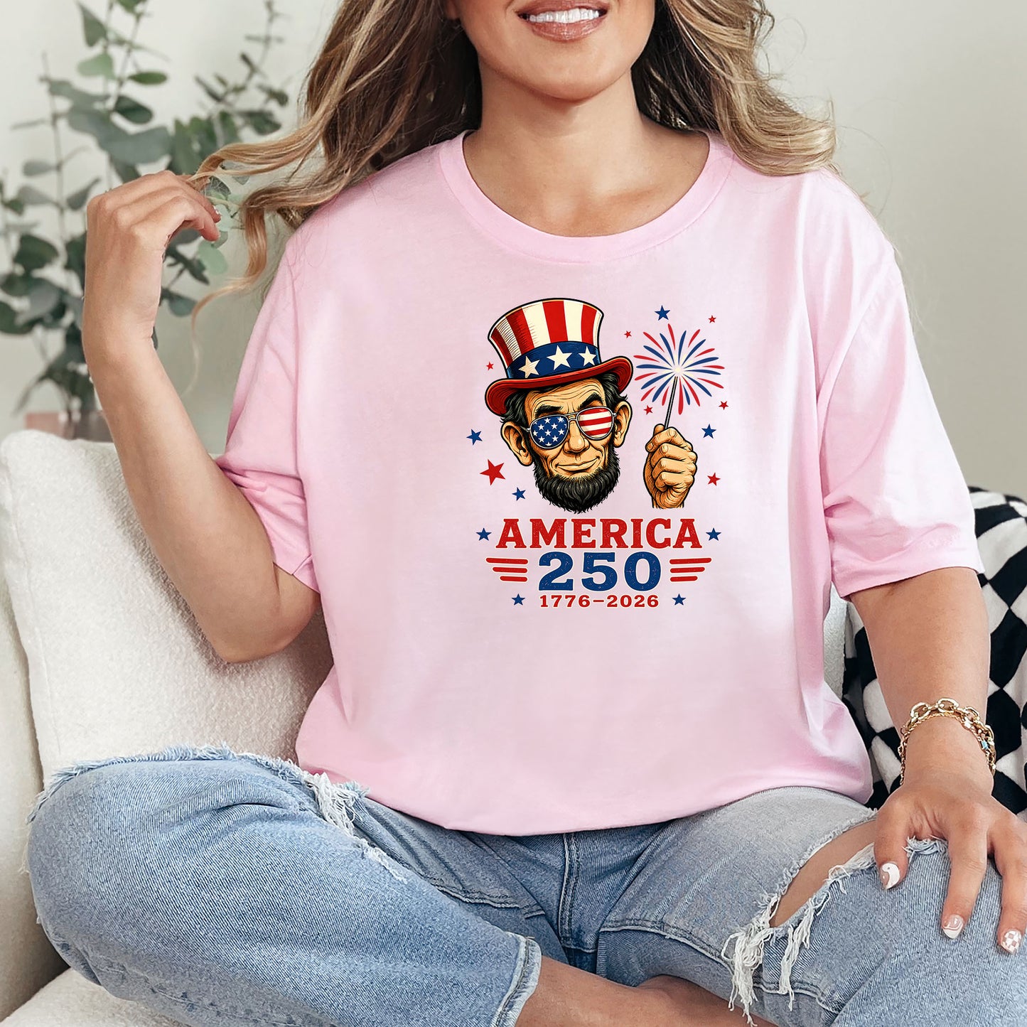 America 250 Lincoln T-Shirt
