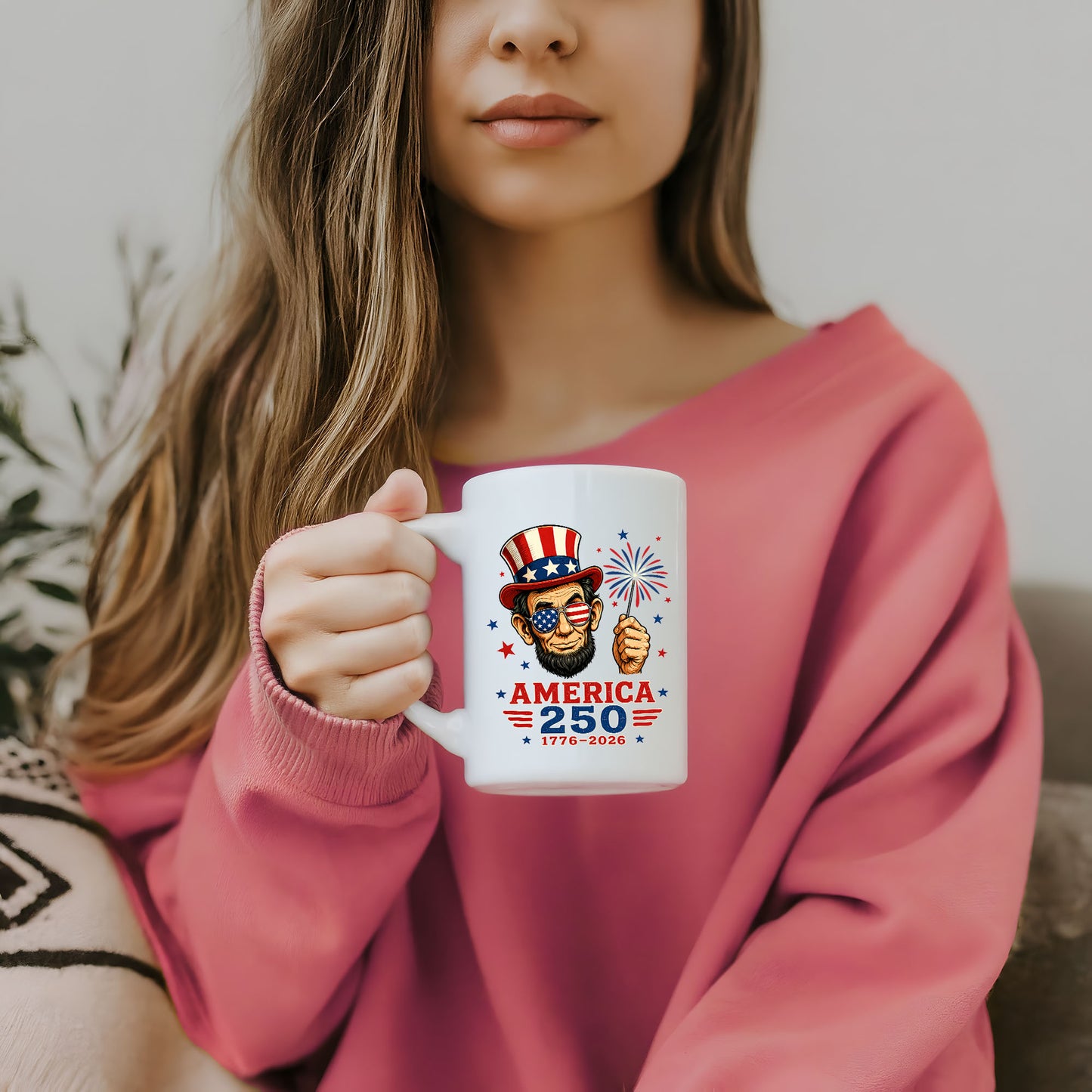 America 250 Lincoln Coffee Mug