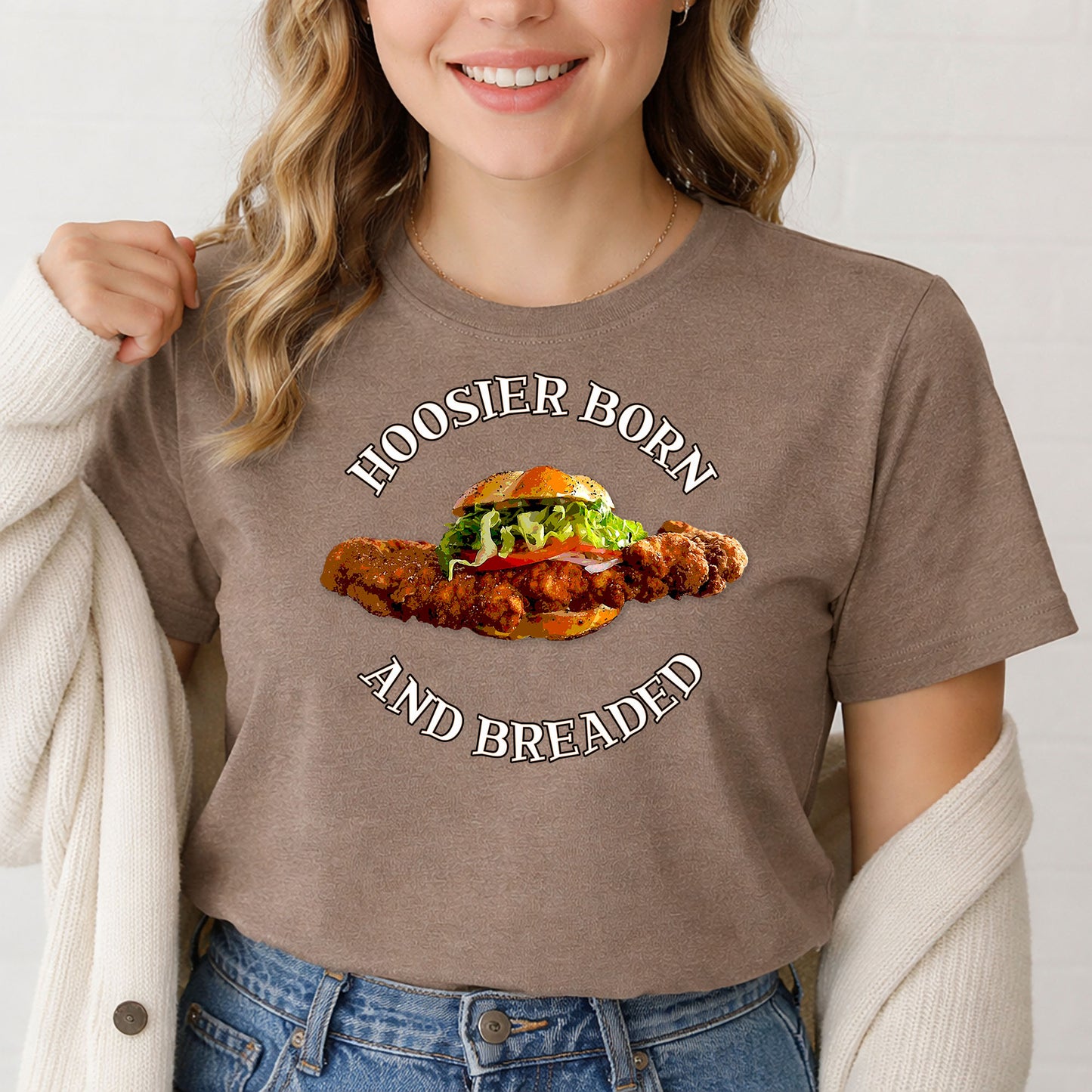 Hoosier Born and Breaded T-Shirt