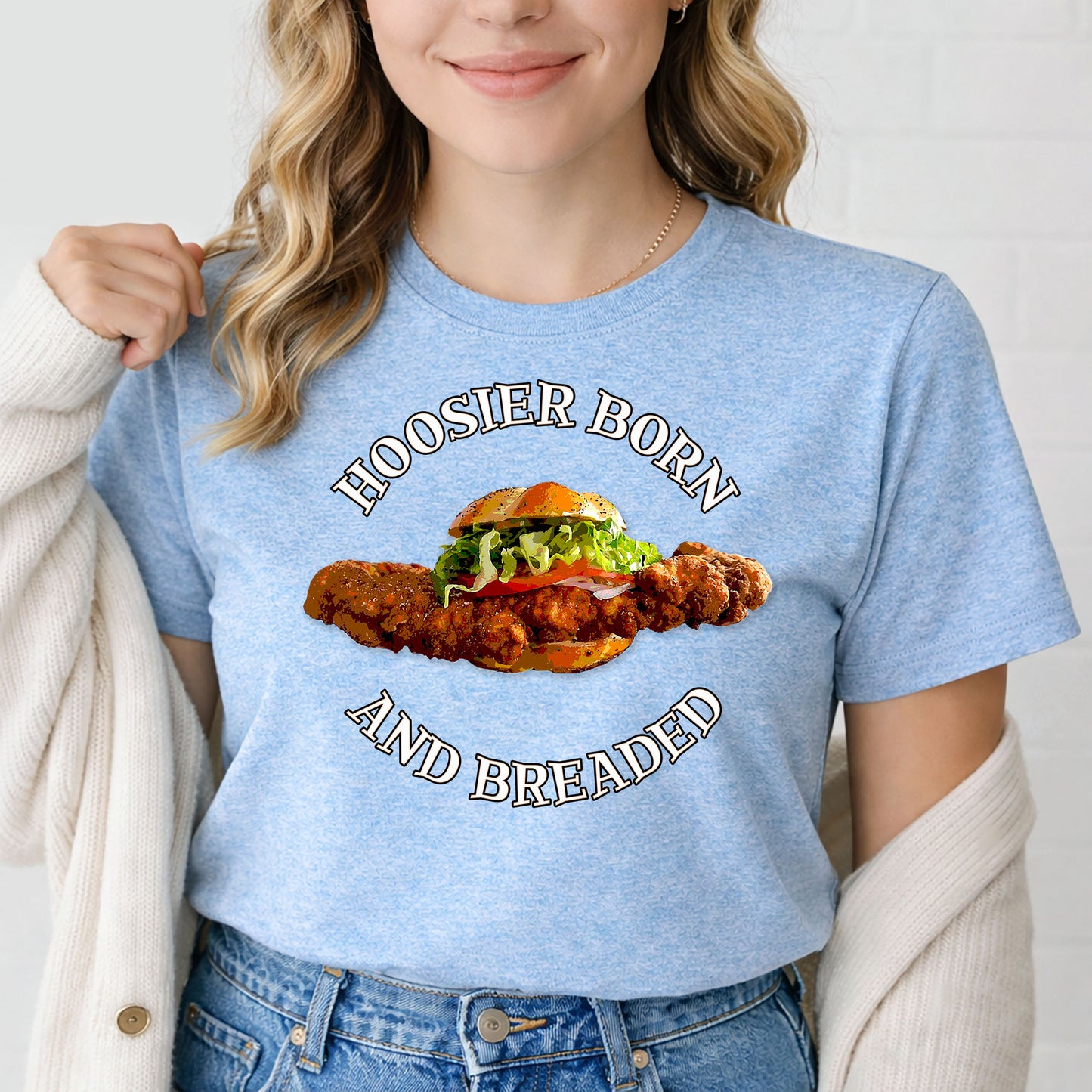 Hoosier Born and Breaded T-Shirt