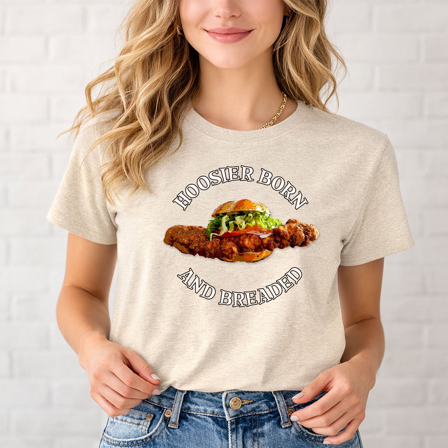 Hoosier Born and Breaded T-Shirt