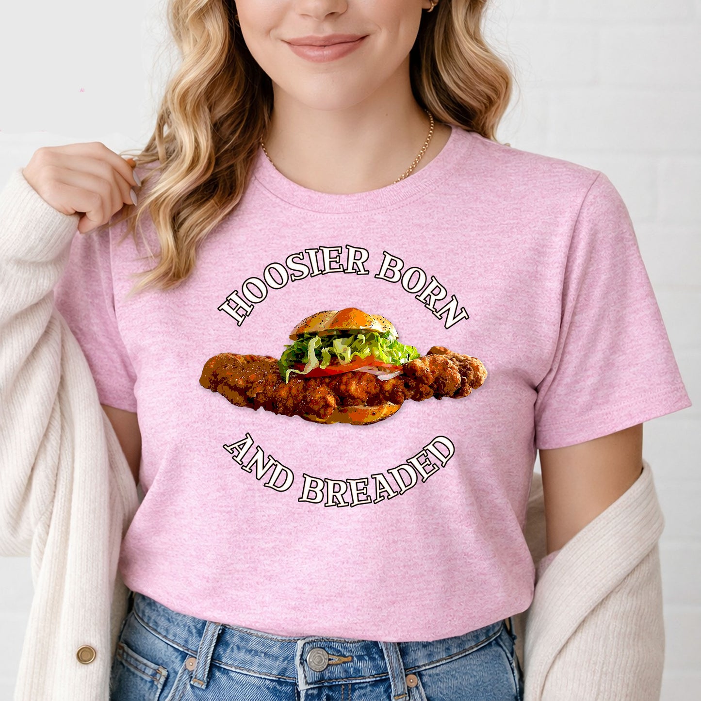 Hoosier Born and Breaded T-Shirt