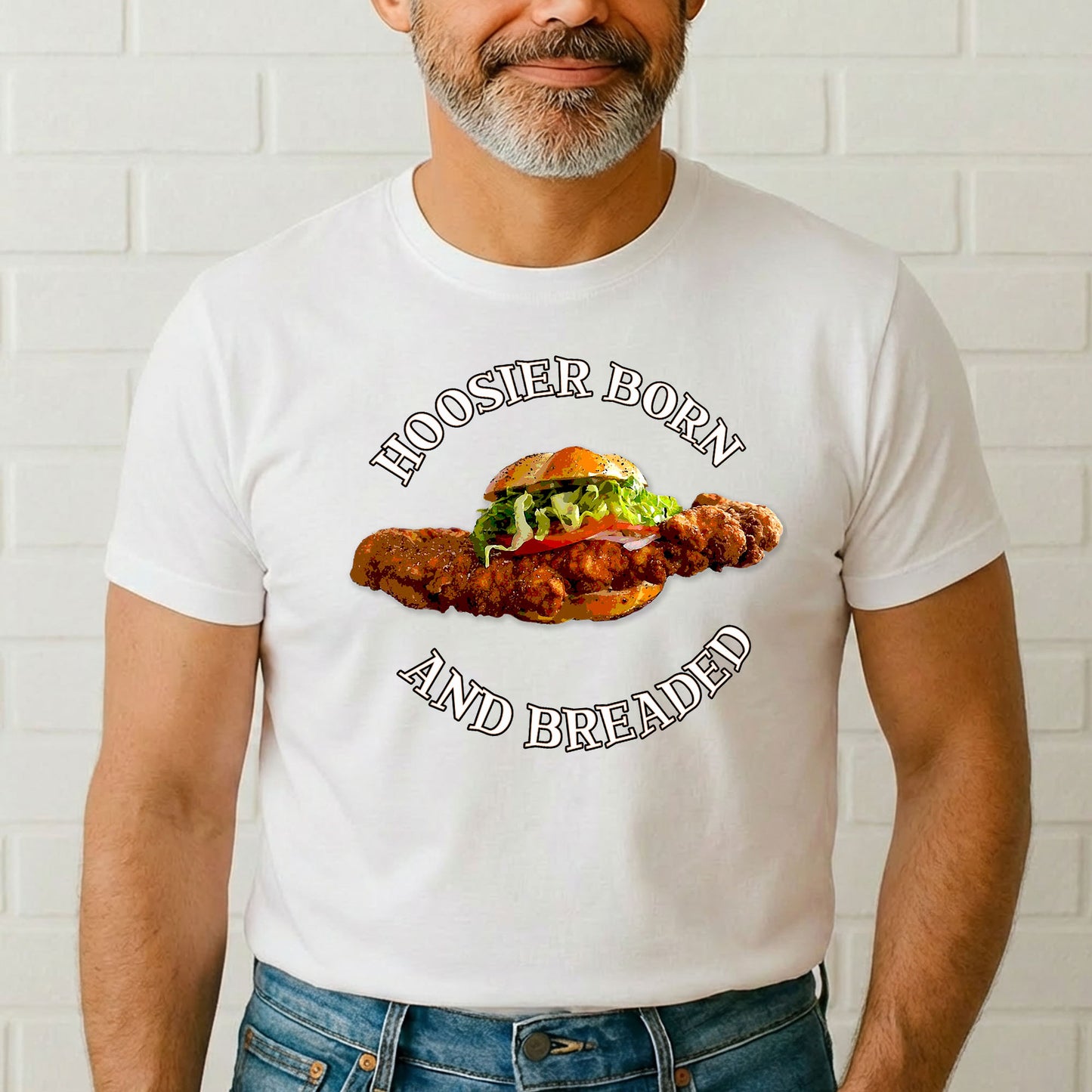 Hoosier Born and Breaded T-Shirt