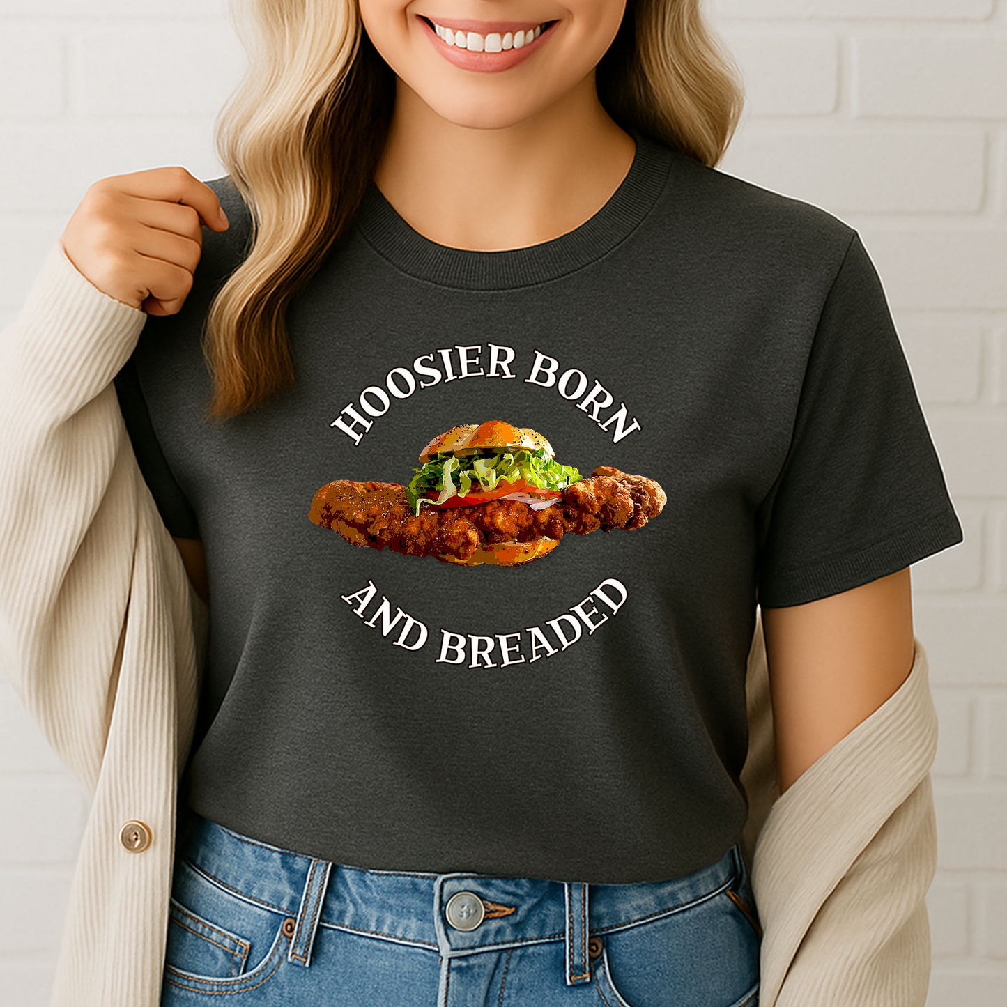 Hoosier Born and Breaded T-Shirt