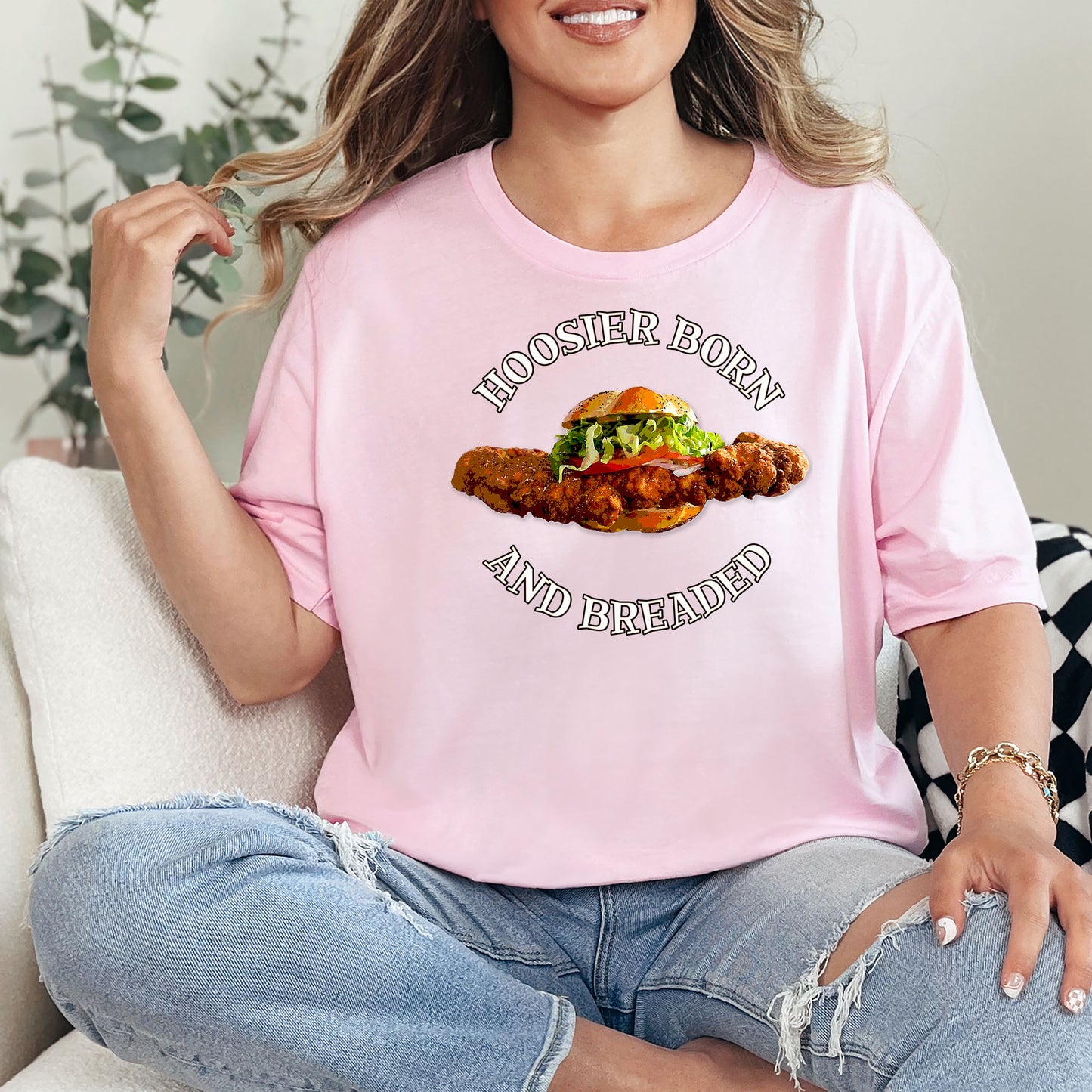Hoosier Born and Breaded T-Shirt