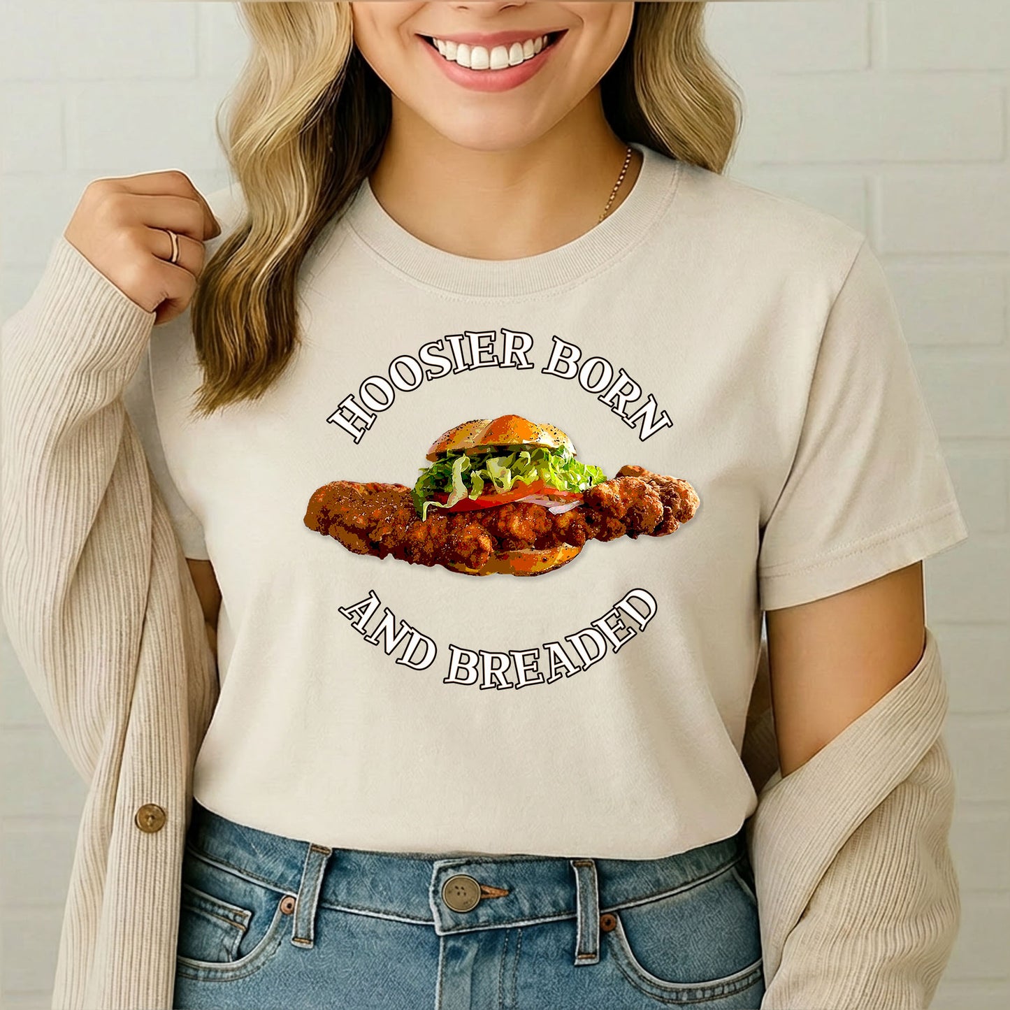 Hoosier Born and Breaded T-Shirt