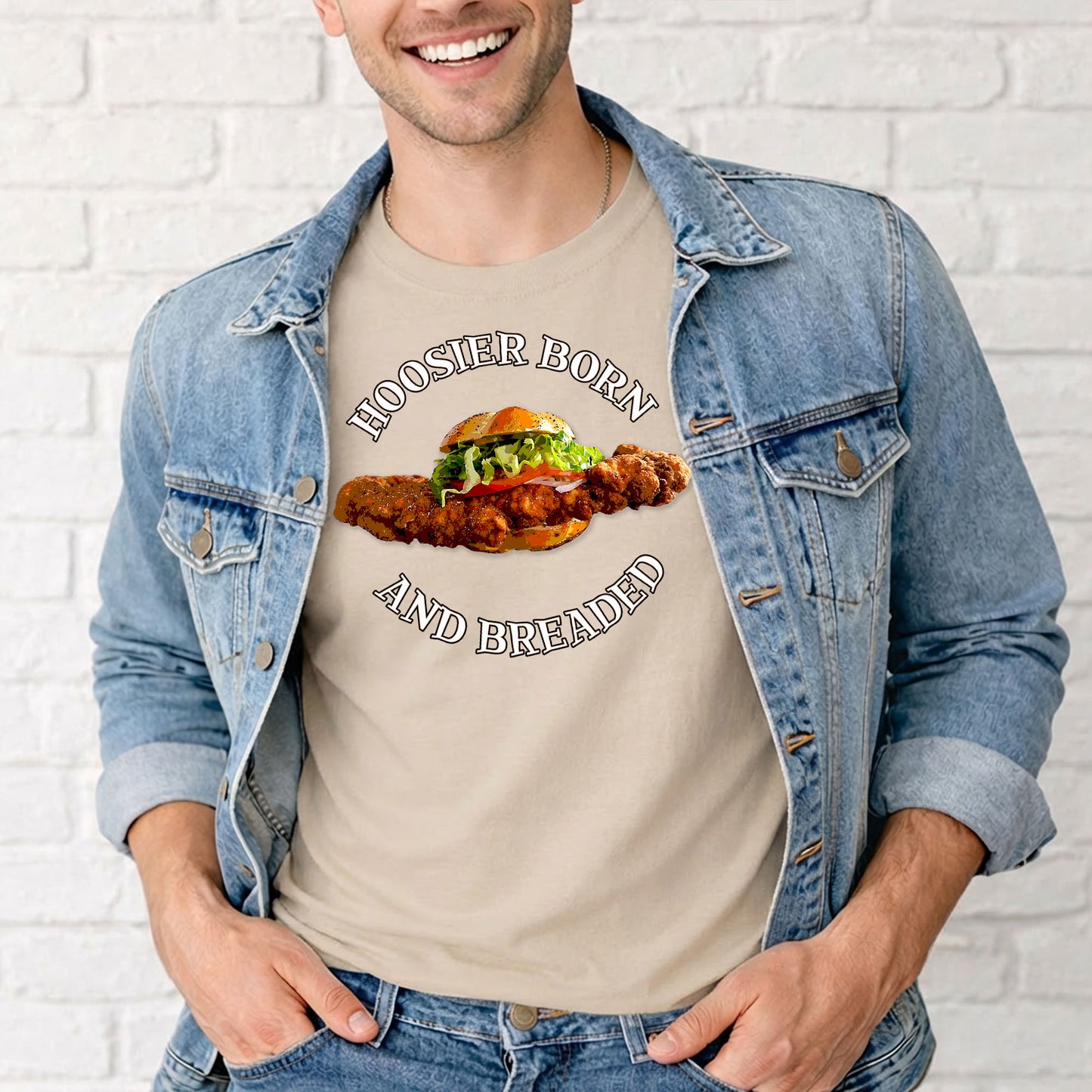 Hoosier Born and Breaded T-Shirt