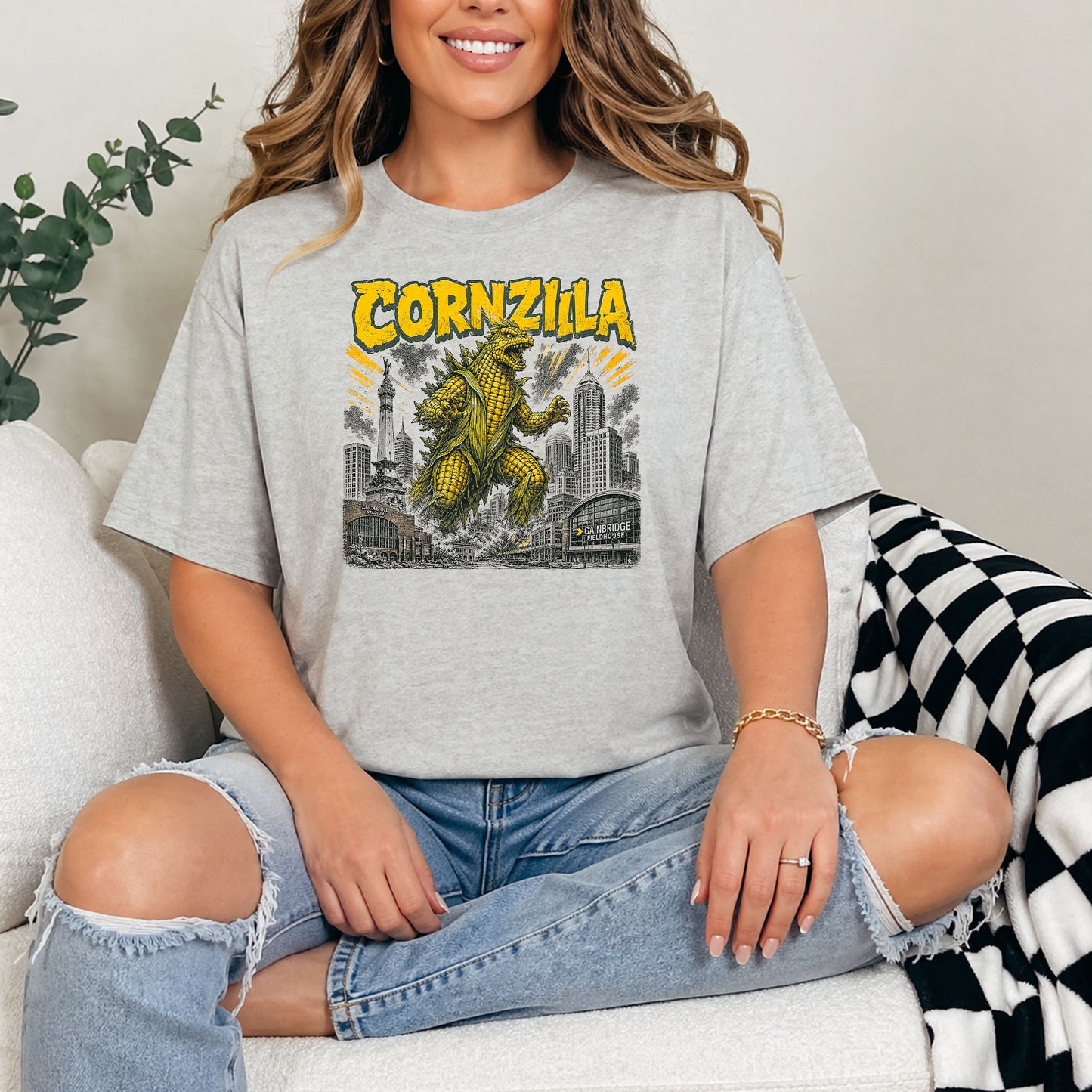 Cornzilla Indianapolis Monster Movie T-Shirt
