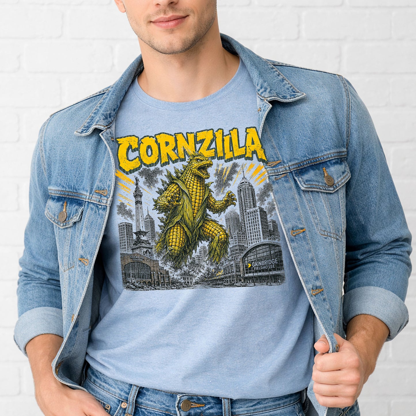 Cornzilla Indianapolis Monster Movie T-Shirt