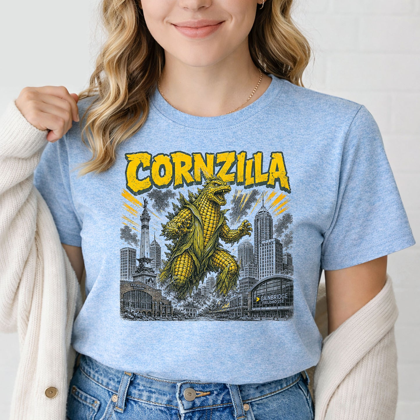 Cornzilla Indianapolis Monster Movie T-Shirt