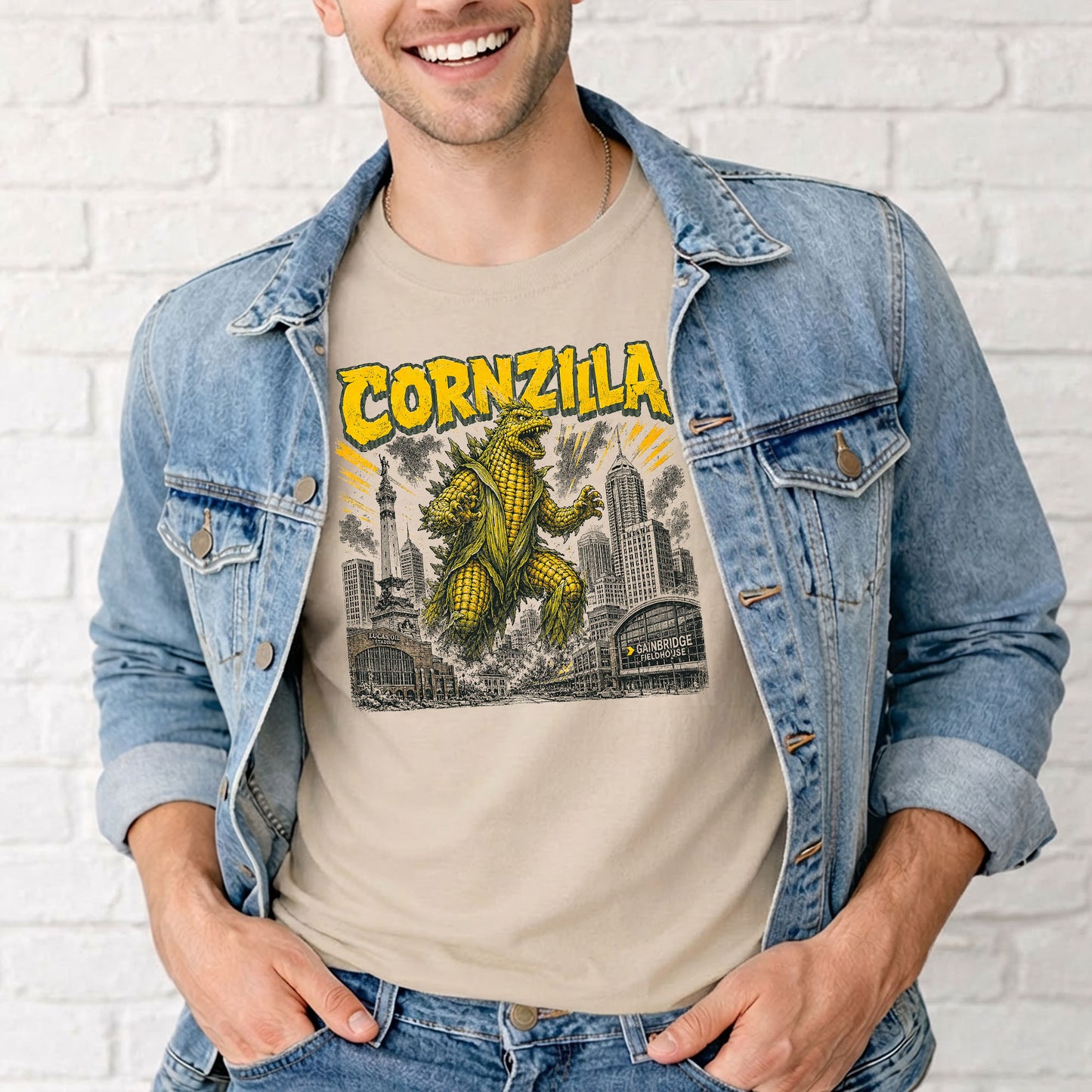 Cornzilla Indianapolis Monster Movie T-Shirt