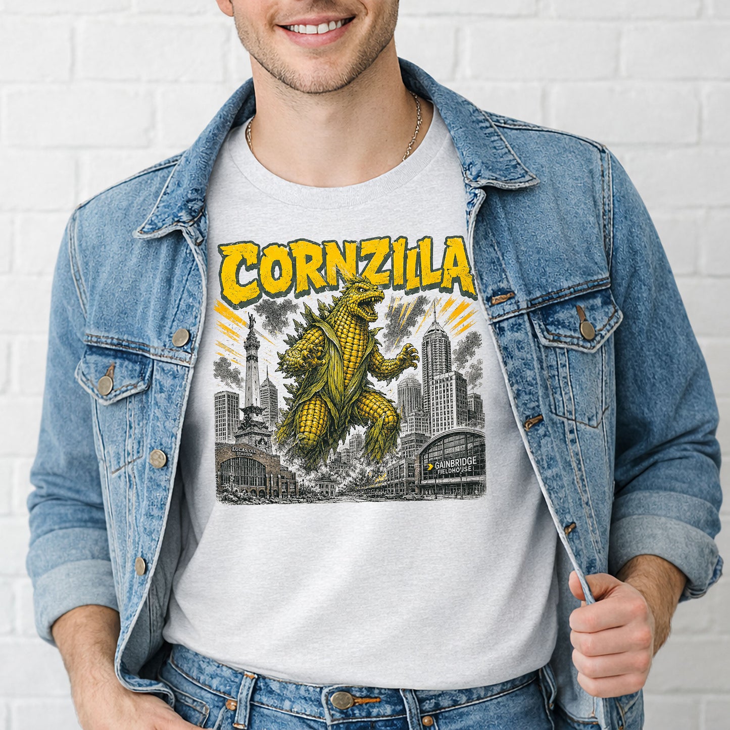 Cornzilla Indianapolis Monster Movie T-Shirt