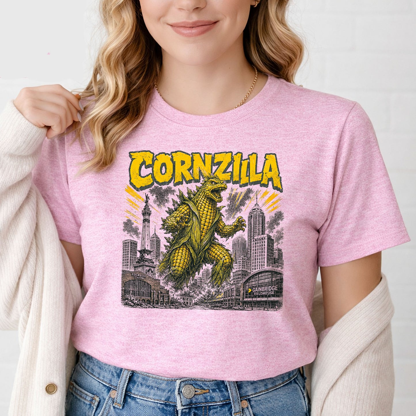 Cornzilla Indianapolis Monster Movie T-Shirt