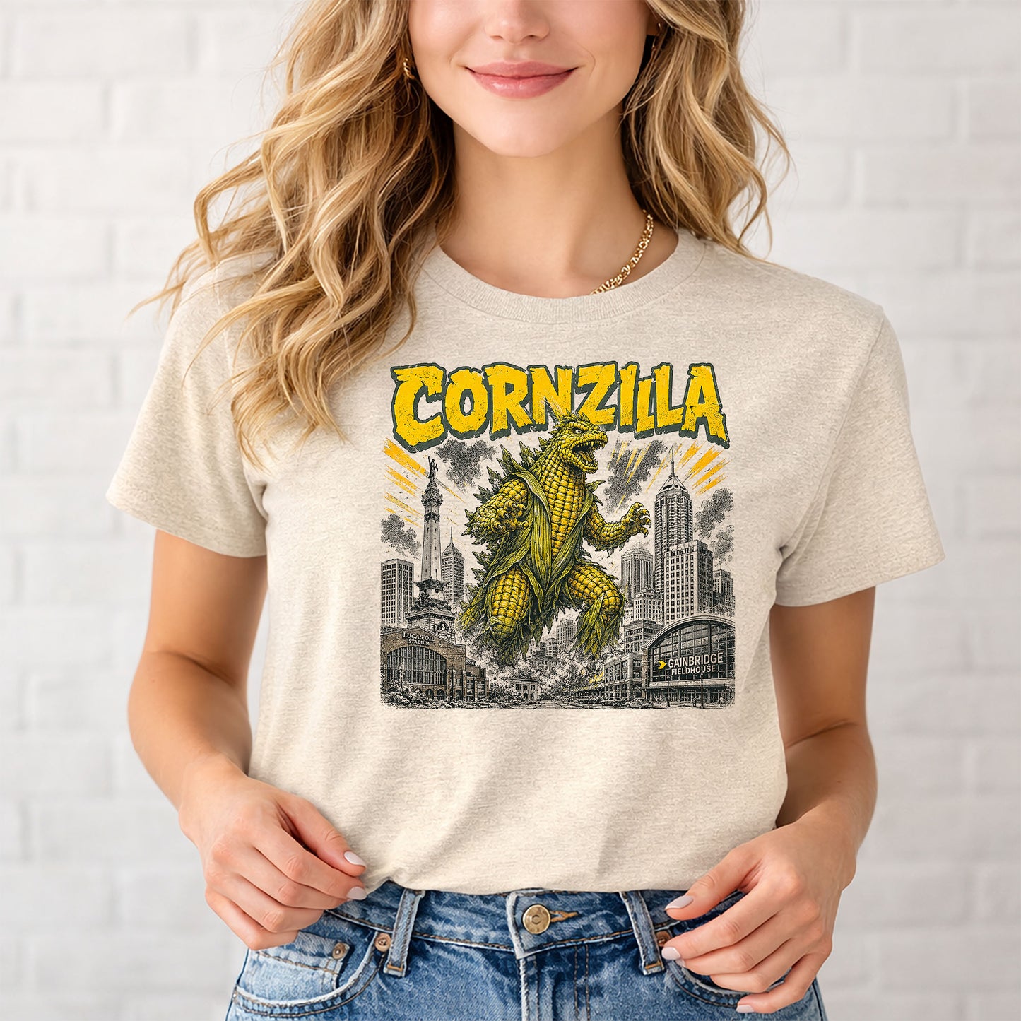 Cornzilla Indianapolis Monster Movie T-Shirt