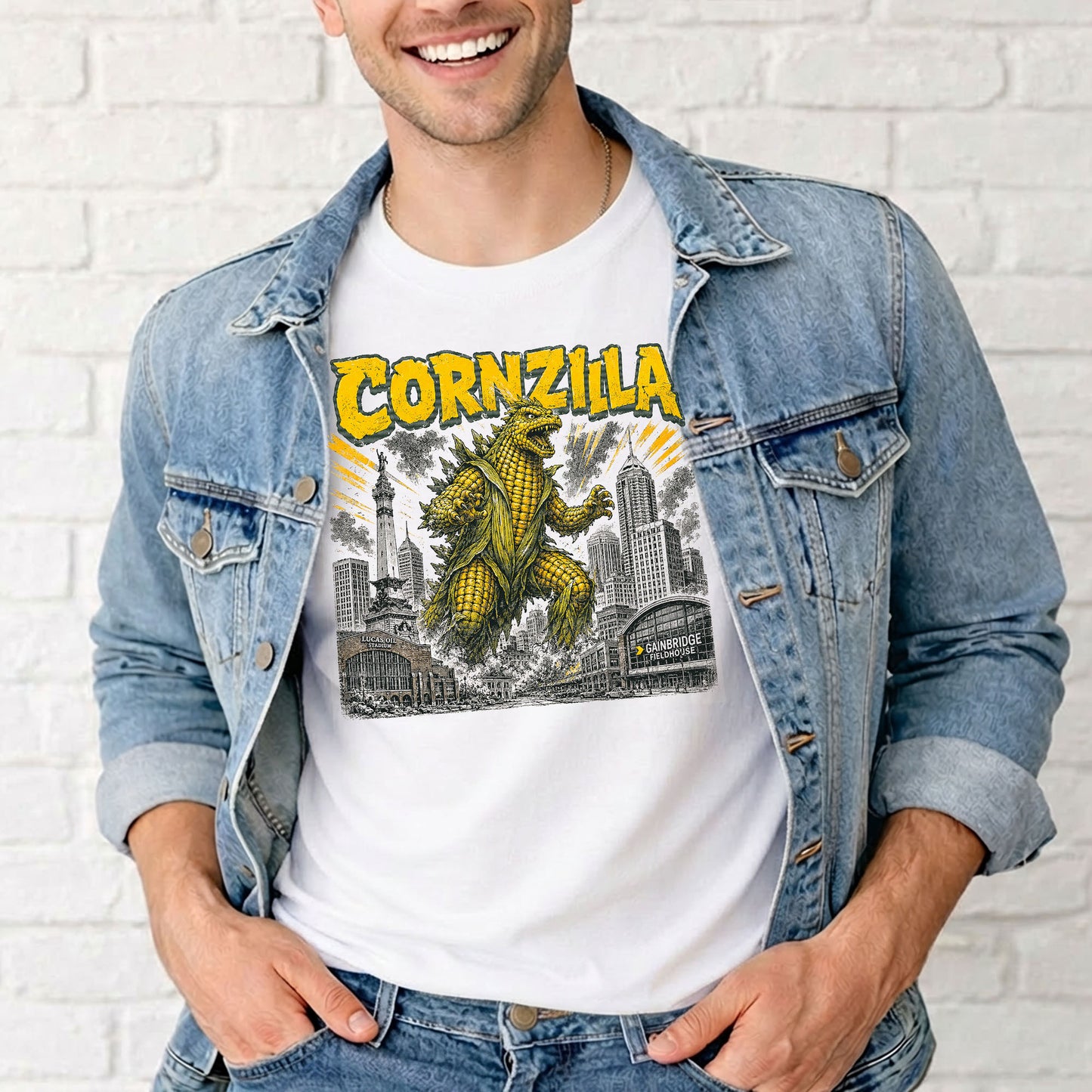 Cornzilla Indianapolis Monster Movie T-Shirt