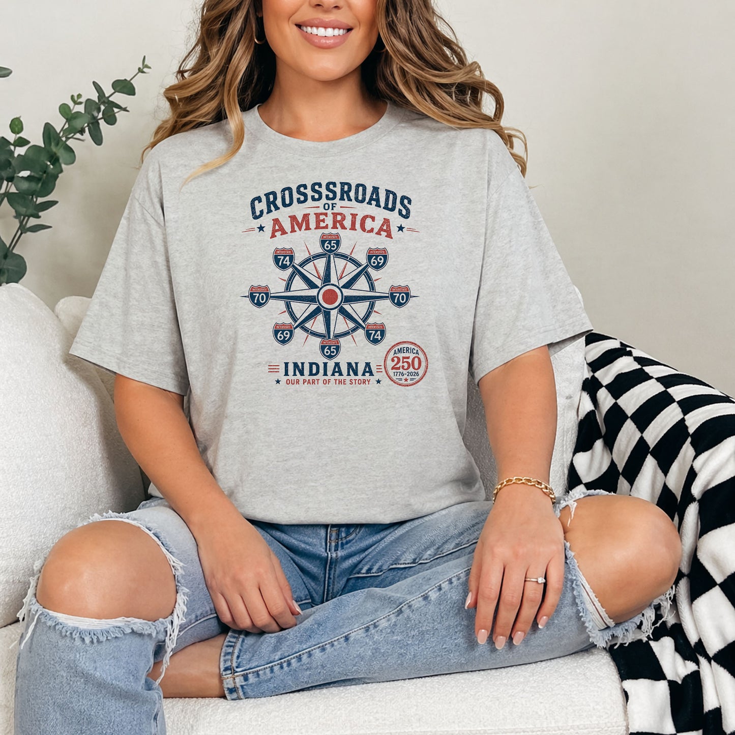 Crossroads of America Indiana T-Shirt