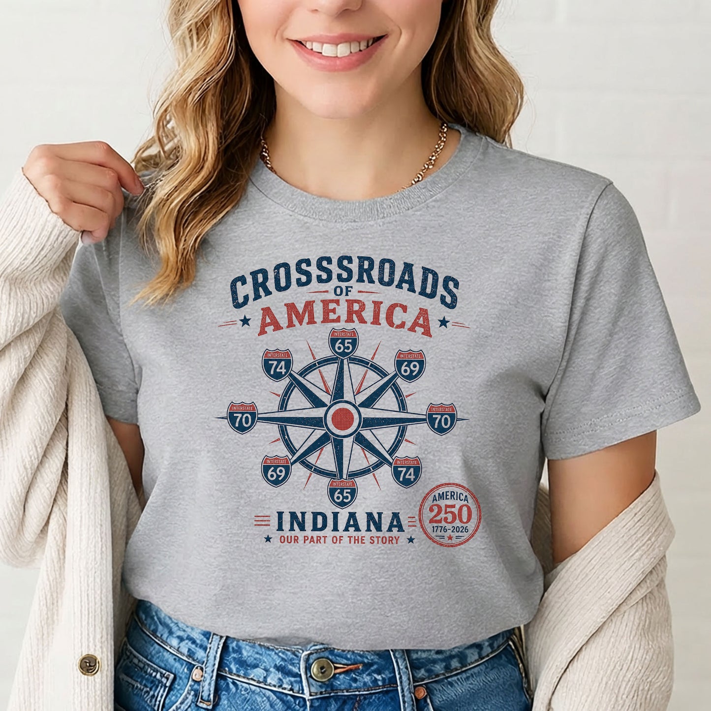 Crossroads of America Indiana T-Shirt