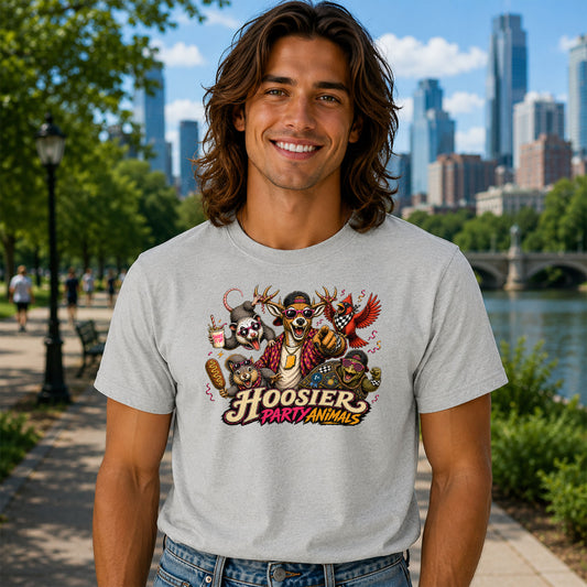 Indiana Shirt,Hoosier Shirt,Hoosier Party Animals,Indiana State Fair,Funny Indiana Shirt,Indiana Fair Shirt,Indiana Animal Shirt,Woodland Animals,Fair Food Shirt,Midwest Shirt,Funny Animal Shirt,County Fair Shirt,Summer Shirt,Hoosier Gift,Indiana Gift