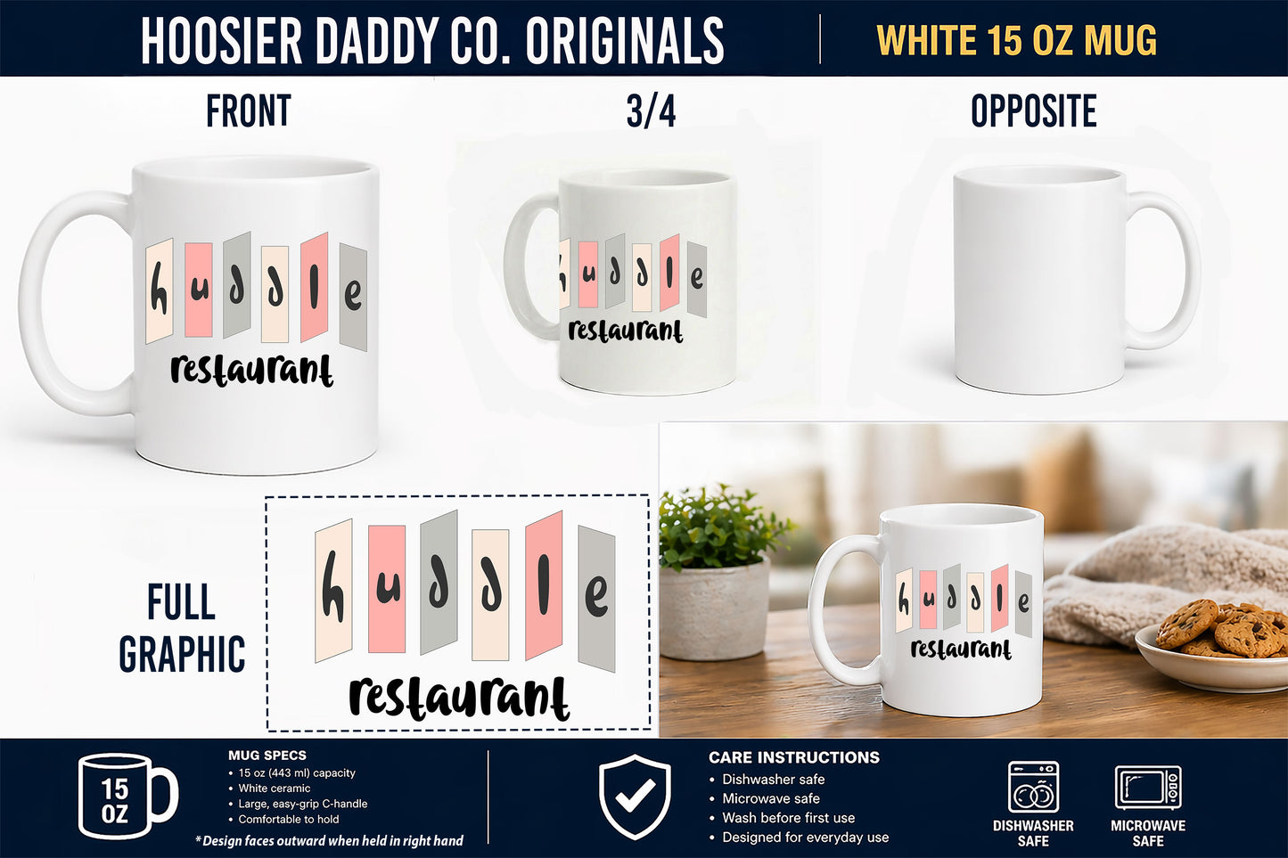 Huddle Restaurant Mug