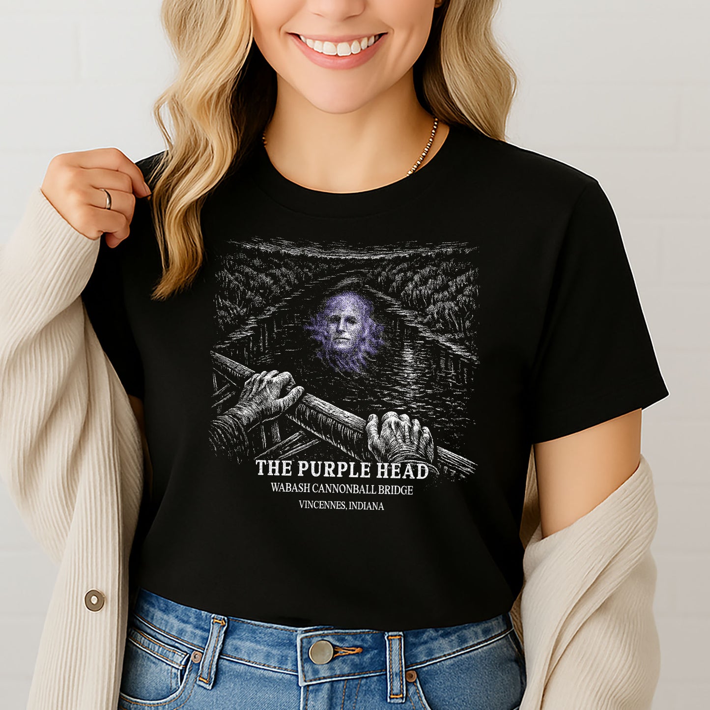 Purple Head Bridge Shirt – Wabash Cannonball Bridge