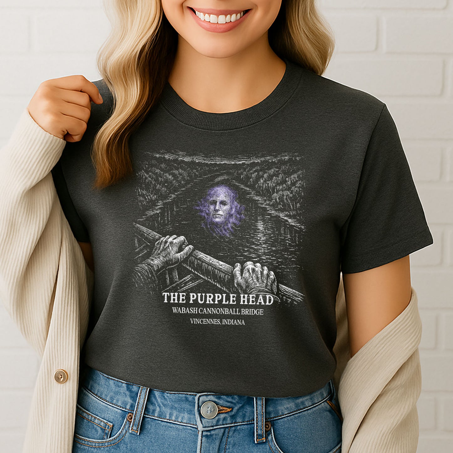 Purple Head Bridge Shirt – Wabash Cannonball Bridge