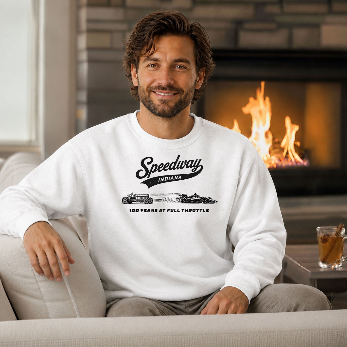 Speedway Indiana 100 Years at Full Throttle Sweatshirt