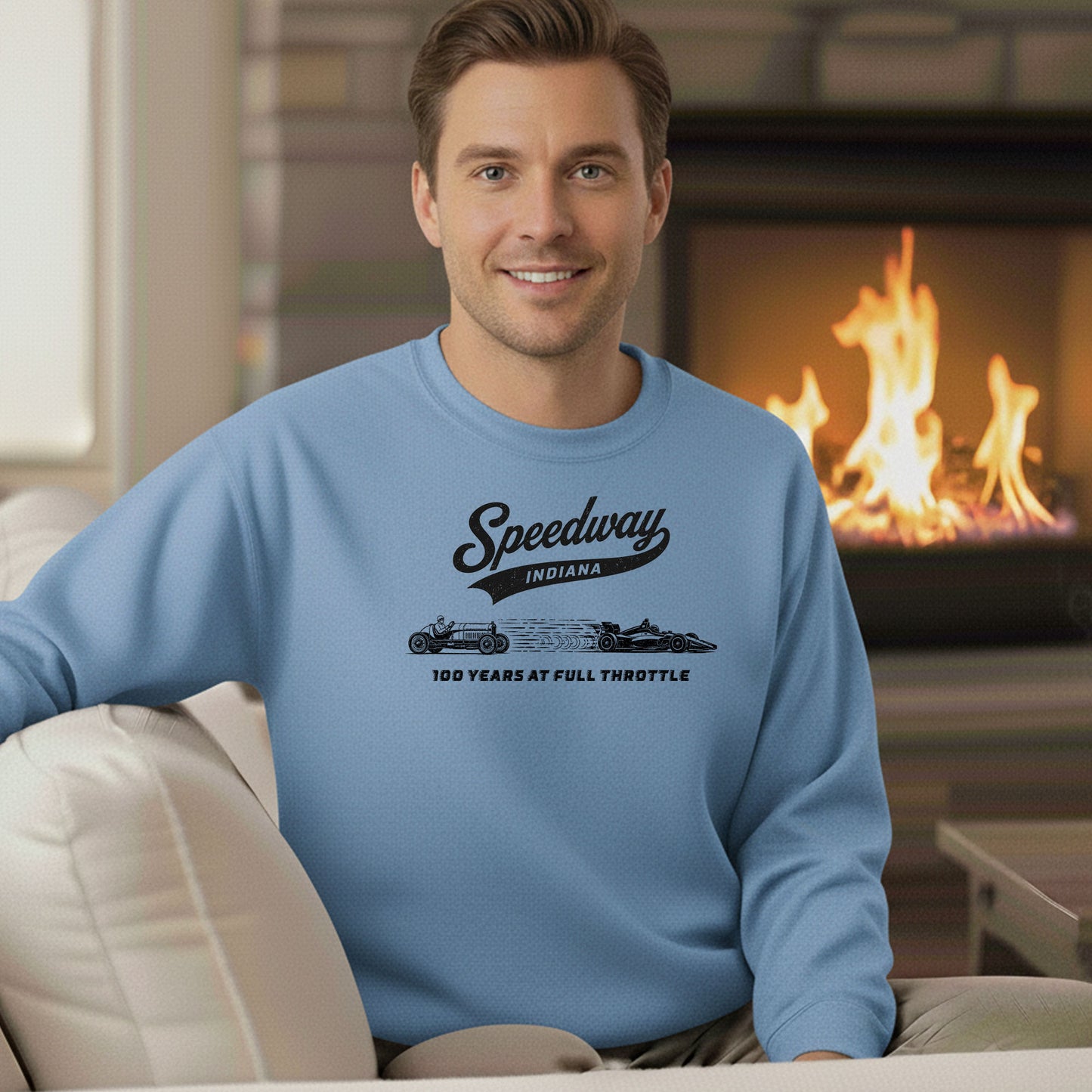 Speedway Indiana 100 Years at Full Throttle Sweatshirt