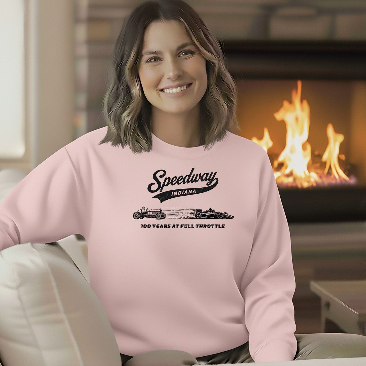Speedway Indiana 100 Years at Full Throttle Sweatshirt