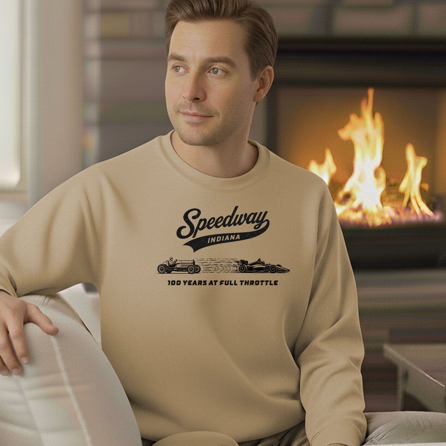 Speedway Indiana 100 Years at Full Throttle Sweatshirt